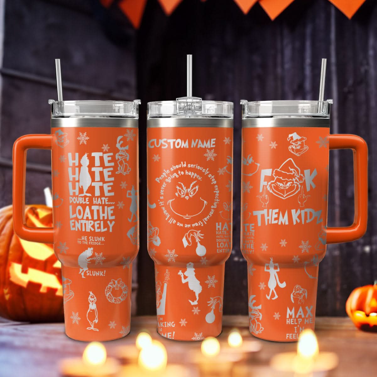 The Grinch Movies Christmas Custom Stanley Cup 40 oz 30 oz Tumbler With HandleTVC2301439