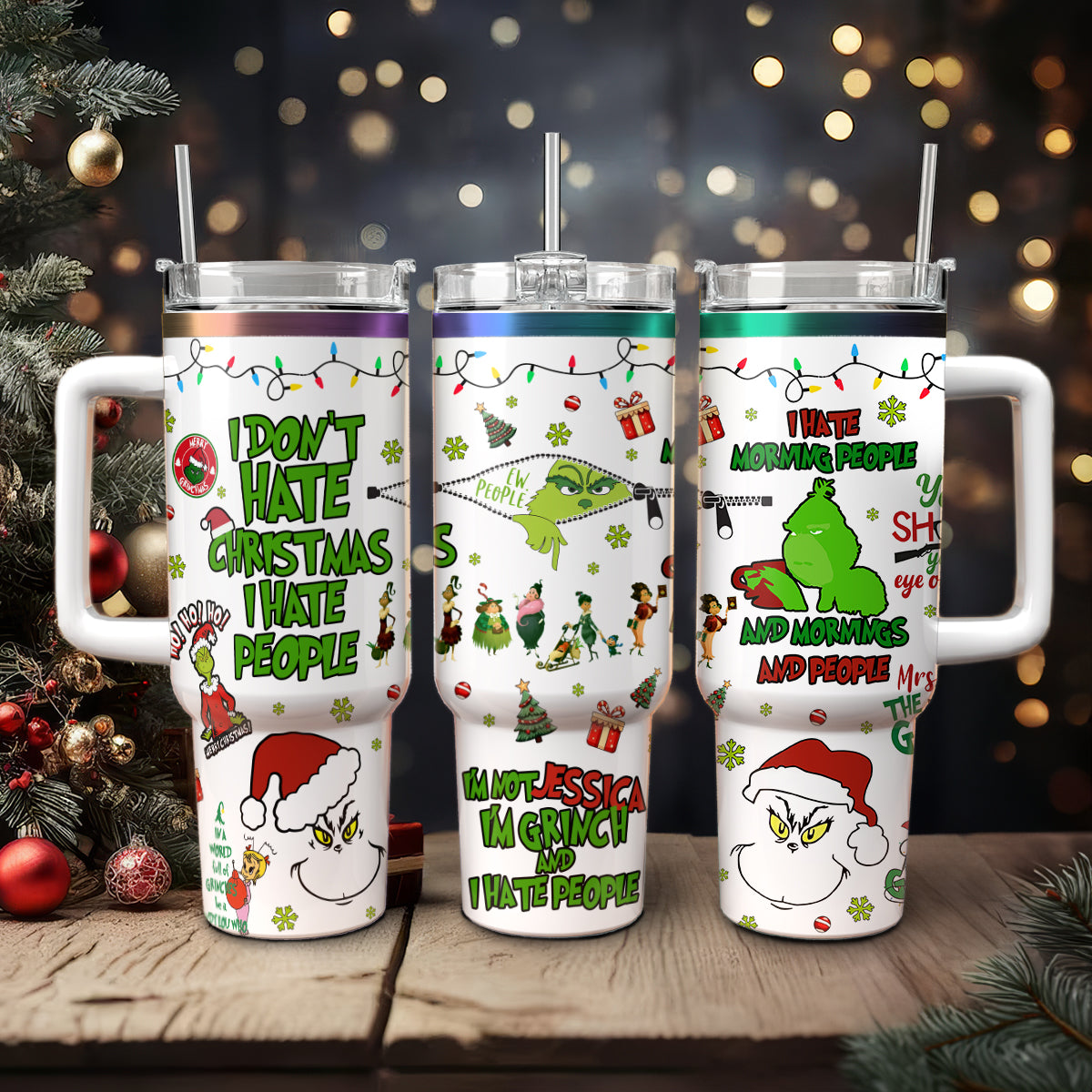 The Grinch Movies Christmas Custom Stanley Cup 40 oz 30 oz Tumbler With HandleTVC2301440