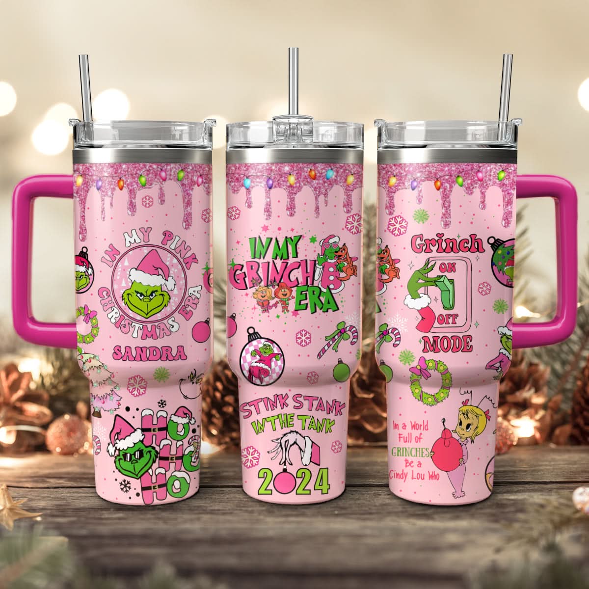 The Grinch Movies Christmas Custom Stanley Cup 40 oz 30 oz Tumbler With HandleTVC2301441