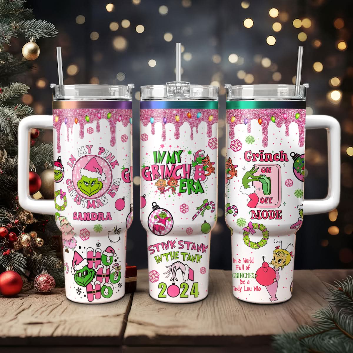 The Grinch Movies Christmas Custom Stanley Cup 40 oz 30 oz Tumbler With HandleTVC2301441