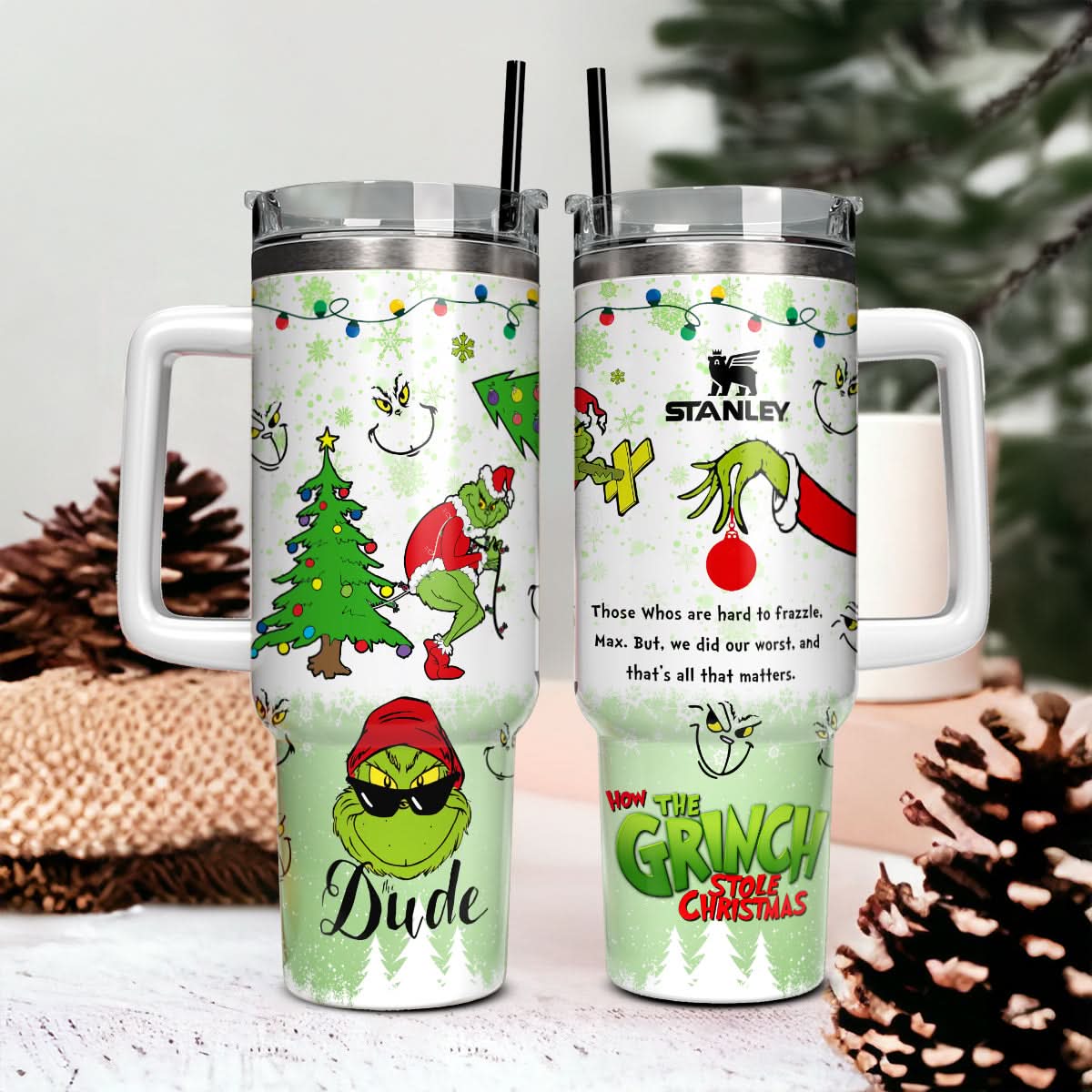 The Grinch Movies Christmas Custom Stanley Cup 40 oz 30 oz Tumbler With HandleTVC2301441 - Image 4
