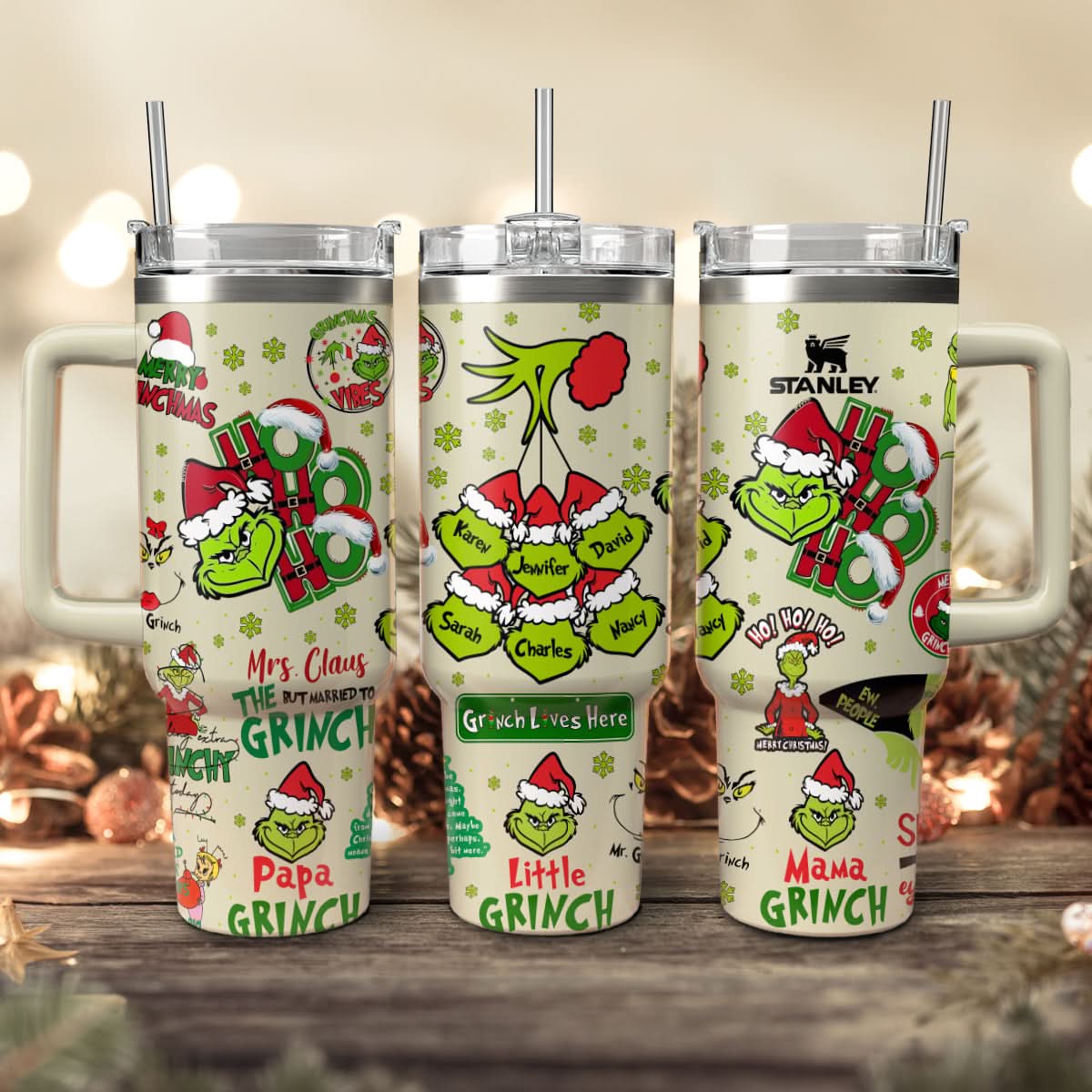 The Grinch Movies Christmas Custom Stanley Cup 40 oz 30 oz Tumbler With HandleTVC2301441