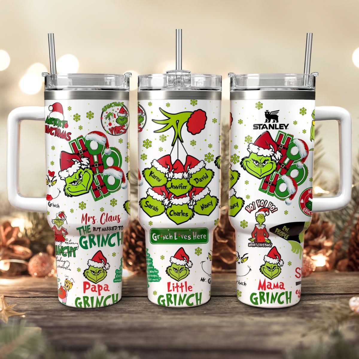 The Grinch Movies Christmas Custom Stanley Cup 40 oz 30 oz Tumbler With HandleTVC2301441
