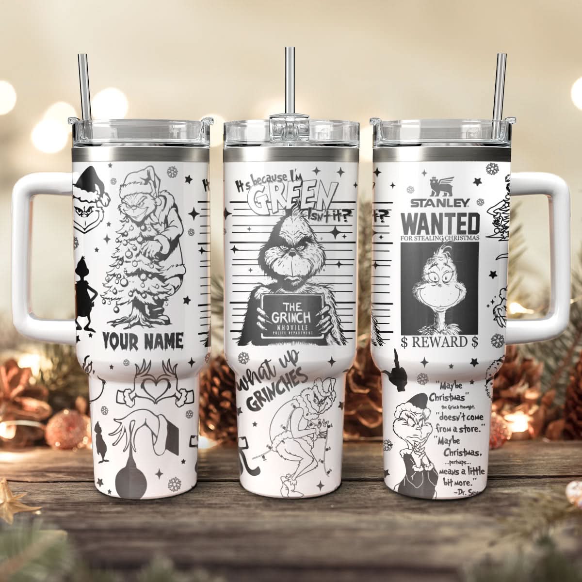 The Grinch Movies Christmas Custom Stanley Cup 40 oz 30 oz Tumbler With HandleTVC2301441