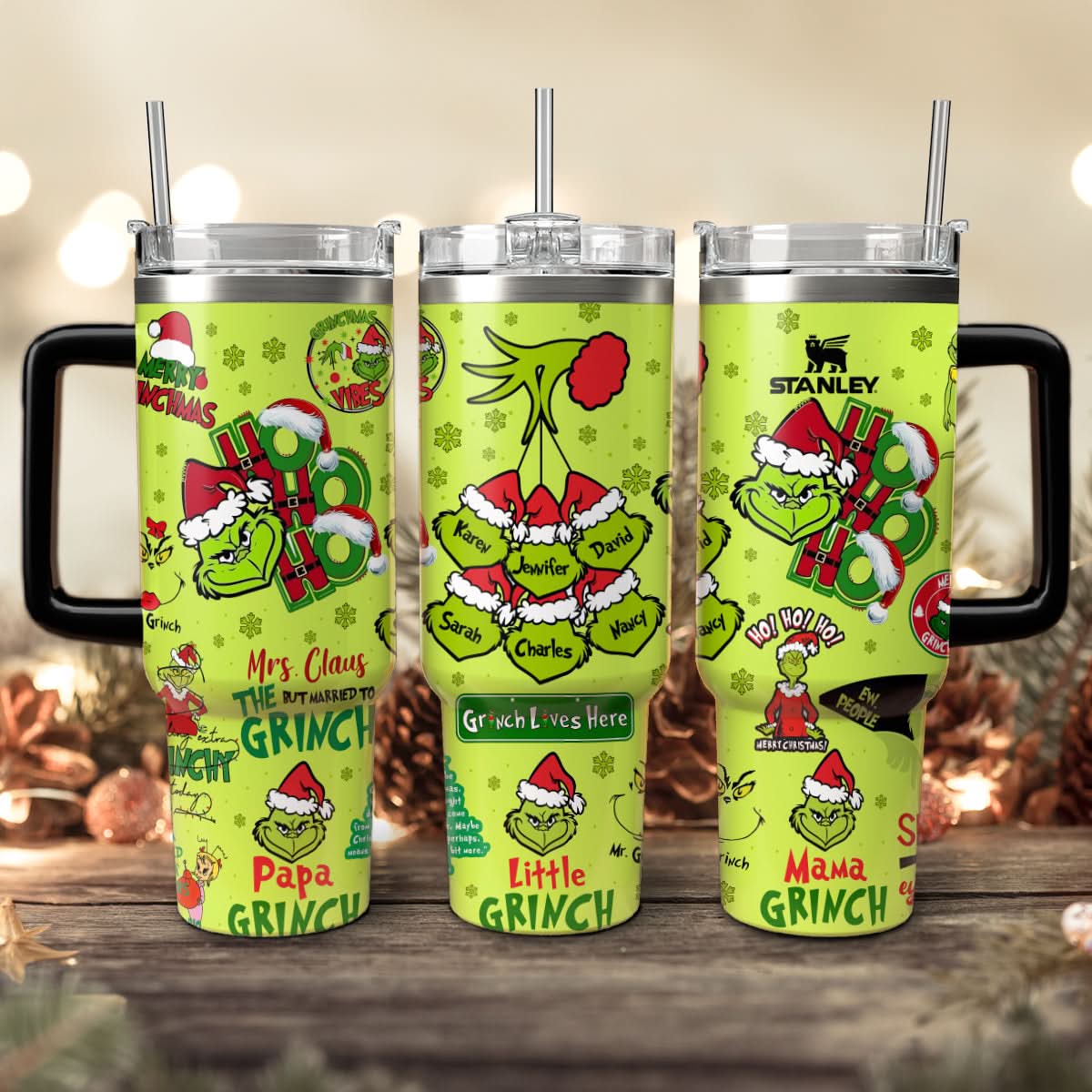 The Grinch Movies Christmas Custom Stanley Cup 40 oz 30 oz Tumbler With HandleTVC2301441