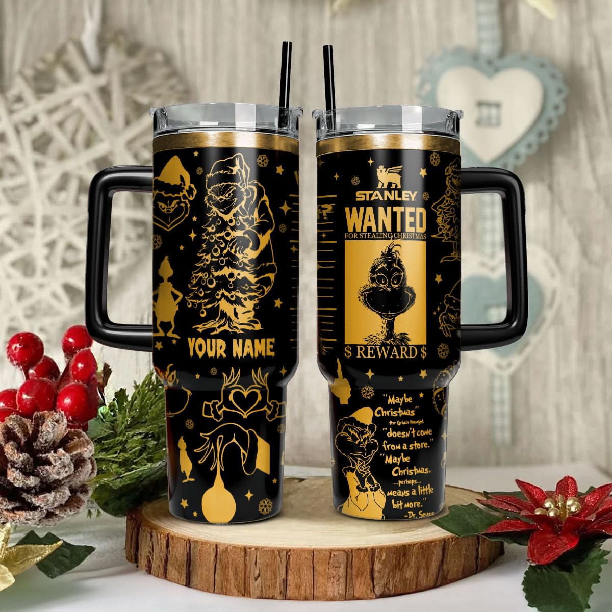 The Grinch Movies Christmas Custom Stanley Cup 40 oz 30 oz Tumbler With HandleTVC2301441