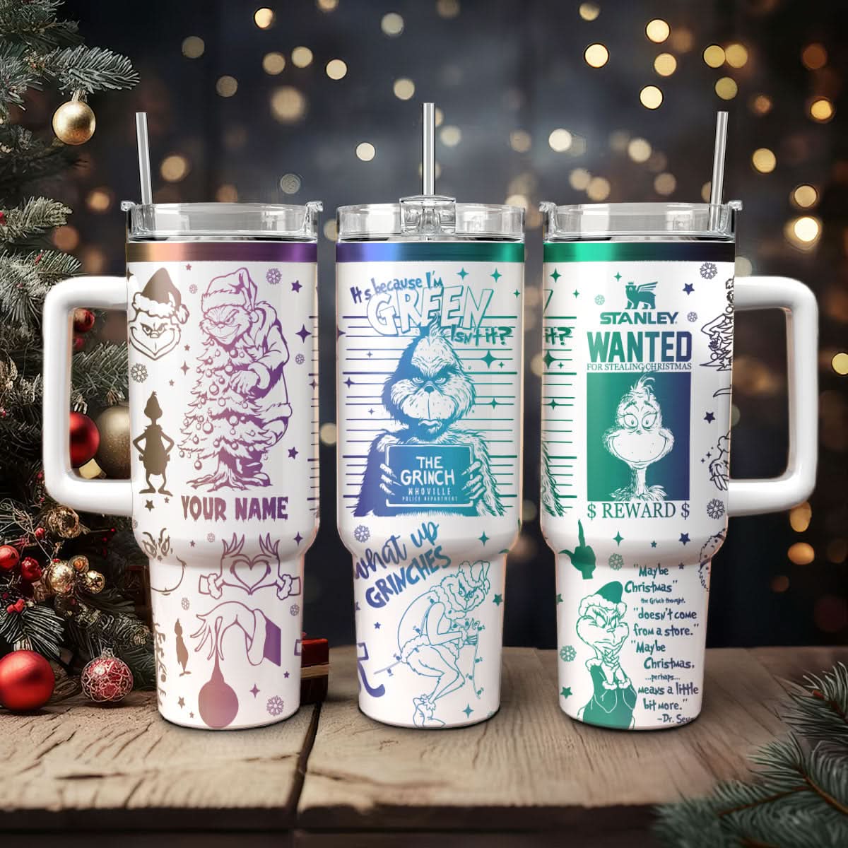 The Grinch Movies Christmas Custom Stanley Cup 40 oz 30 oz Tumbler With HandleTVC2301441