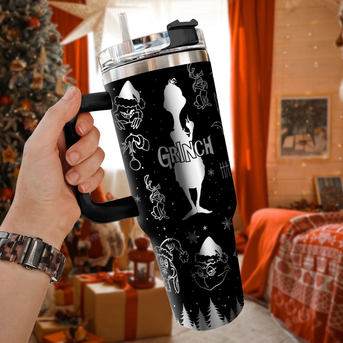 The Grinch Movies Christmas Custom Stanley Cup 40 oz 30 oz Tumbler With HandleTVC2301441 - Image 2