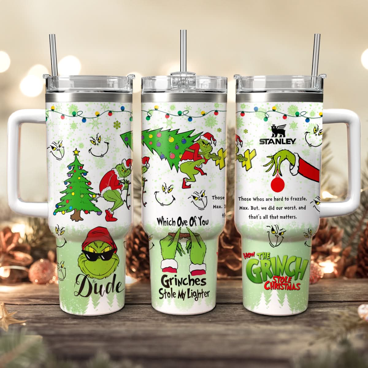 The Grinch Movies Christmas Custom Stanley Cup 40 oz 30 oz Tumbler With HandleTVC2301441