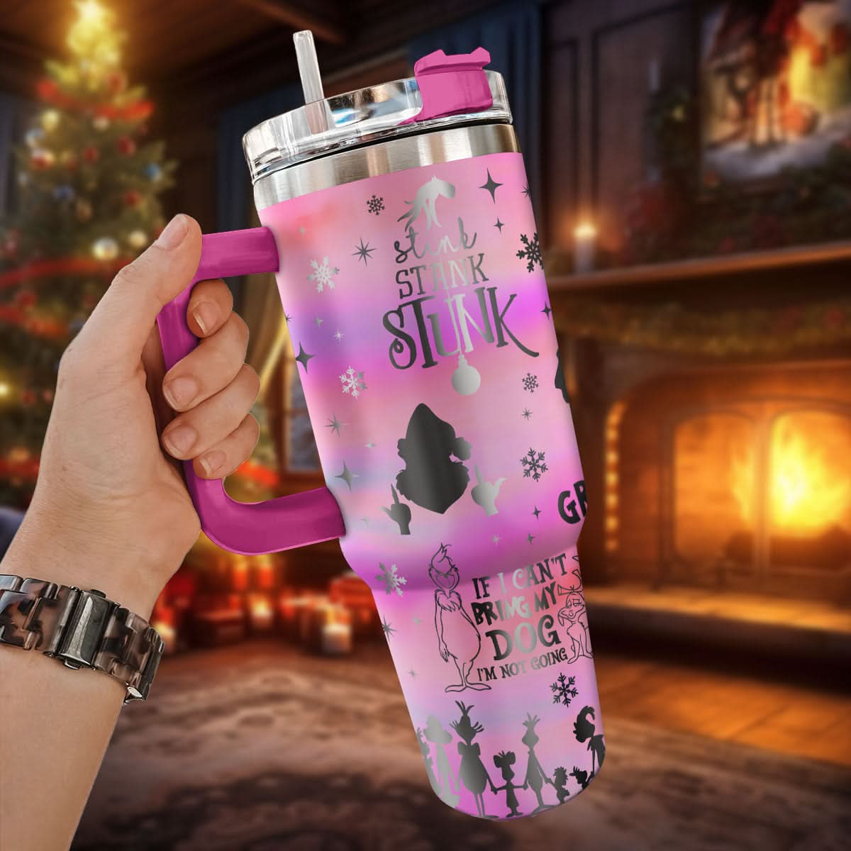 The Grinch Movies Christmas Custom Stanley Cup 40 oz 30 oz Tumbler With HandleTVC2301443