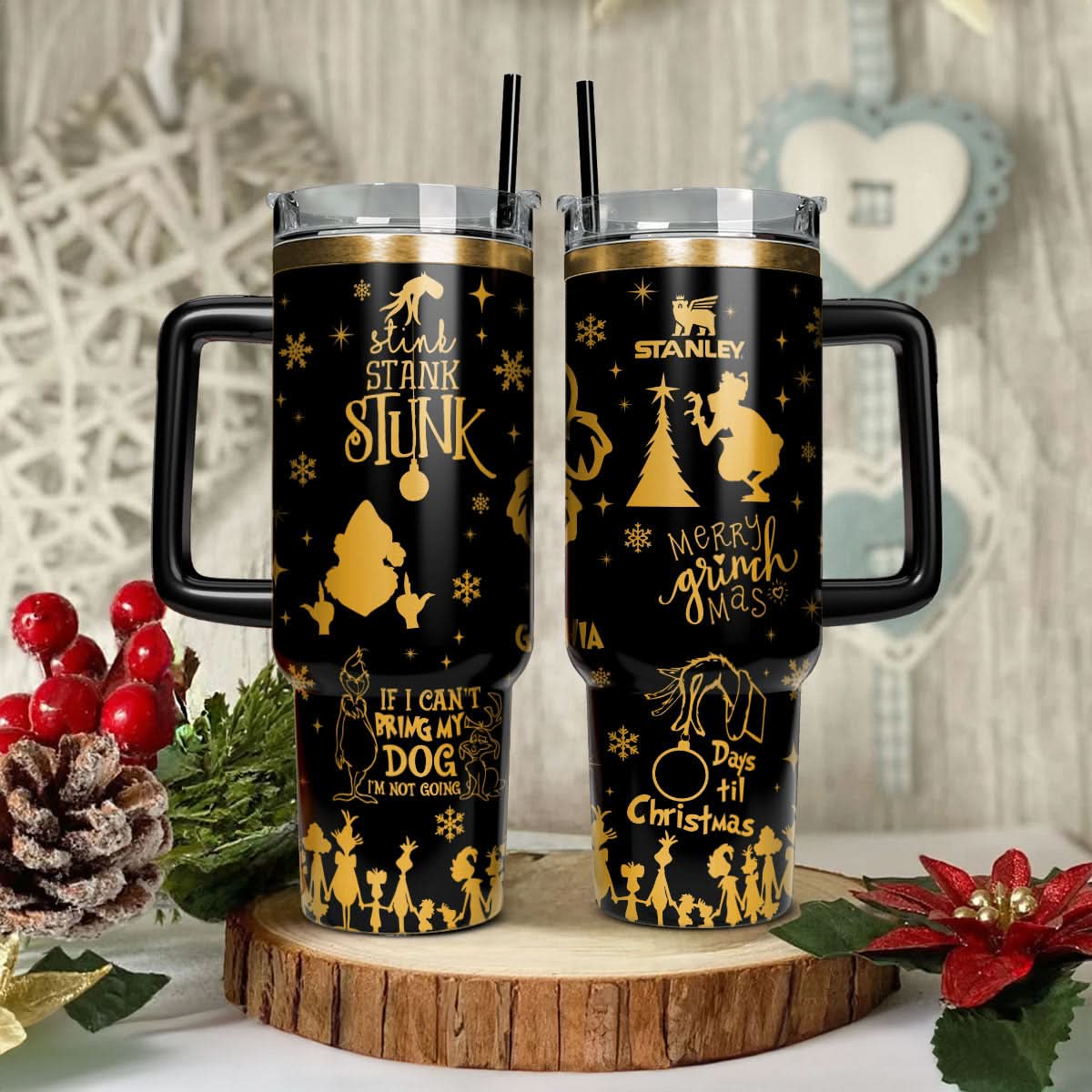 The Grinch Movies Christmas Custom Stanley Cup 40 oz 30 oz Tumbler With HandleTVC2301443