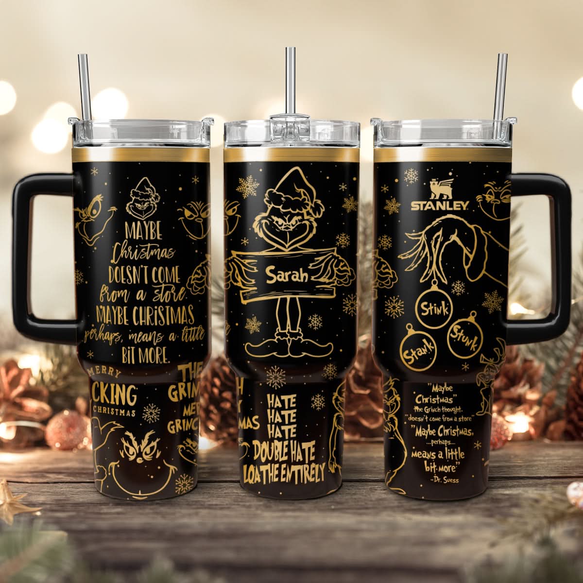 The Grinch Movies Christmas Custom Stanley Cup 40 oz 30 oz Tumbler With HandleTVC2301443