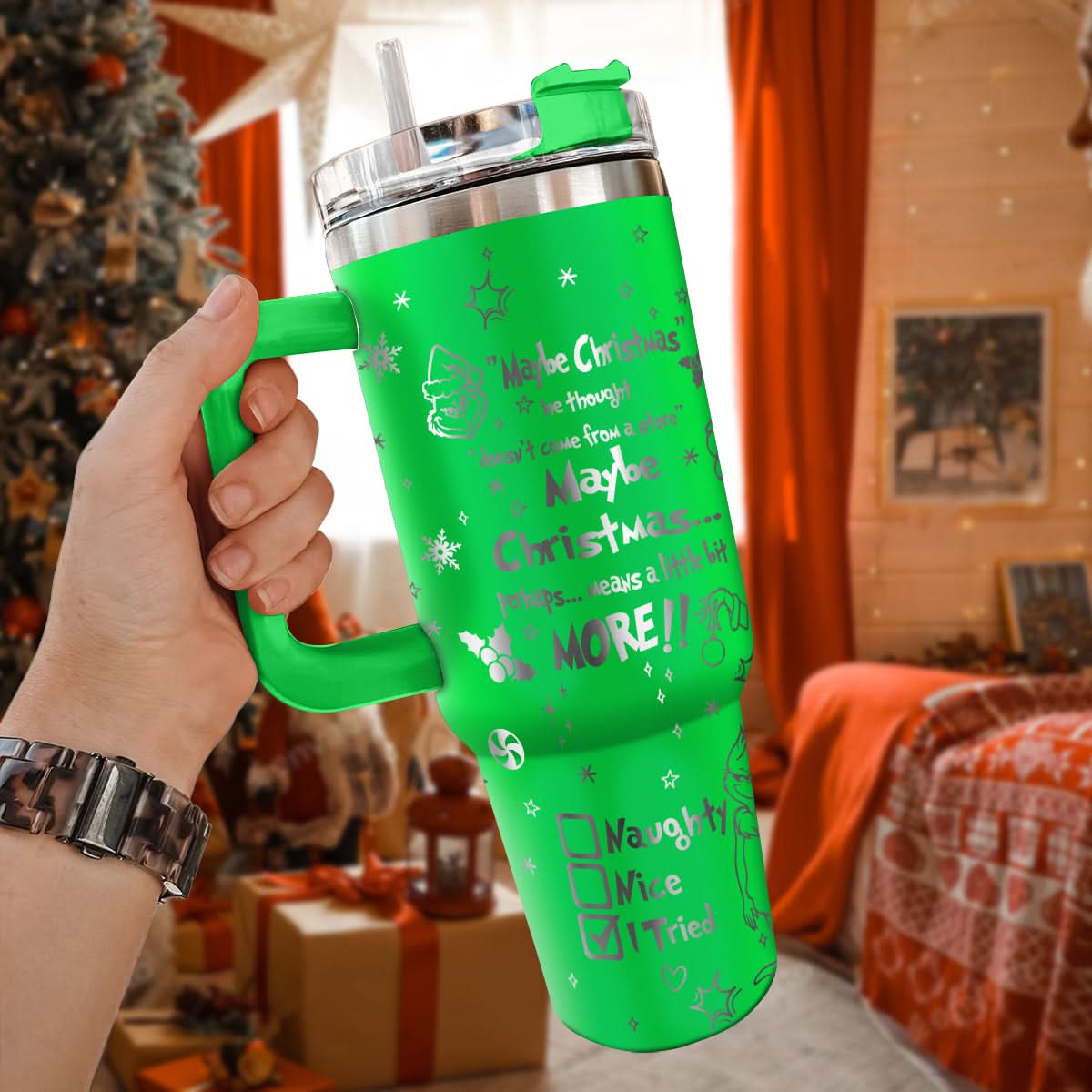 The Grinch Movies Christmas Custom Stanley Cup 40 oz 30 oz Tumbler With HandleTVC2301443