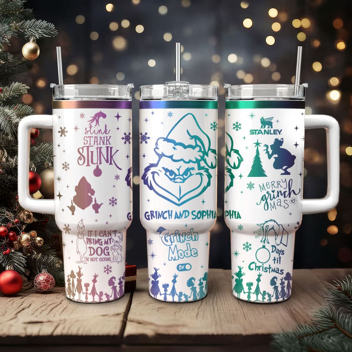 The Grinch Movies Christmas Custom Stanley Cup 40 oz 30 oz Tumbler With HandleTVC2301444