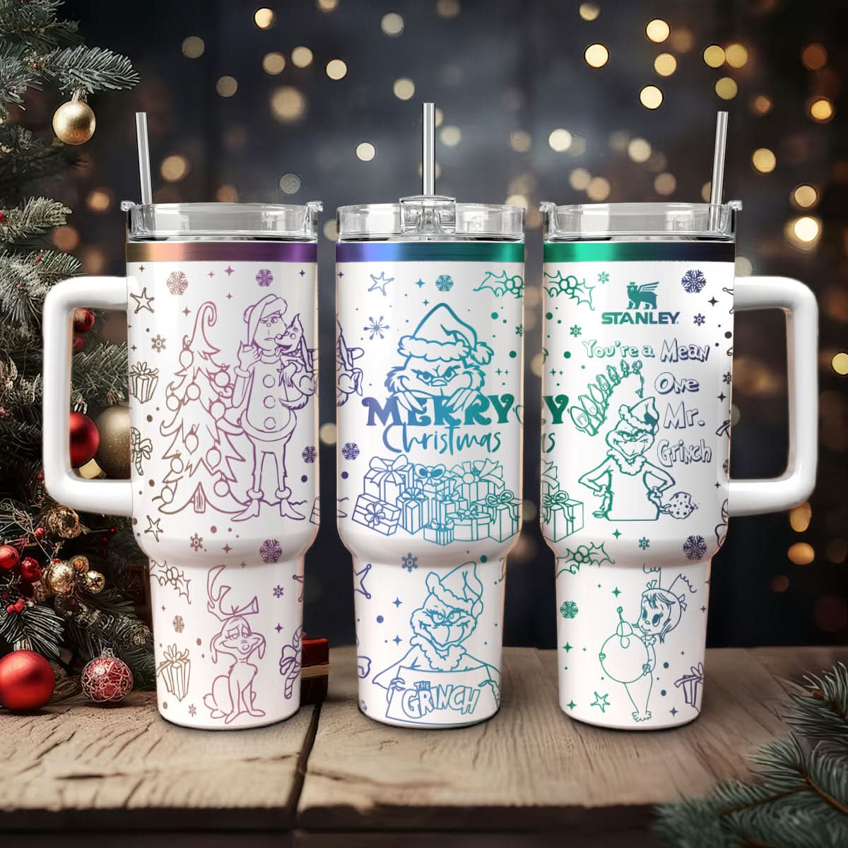 The Grinch Movies Christmas Custom Stanley Cup 40 oz 30 oz Tumbler With HandleTVC2301444