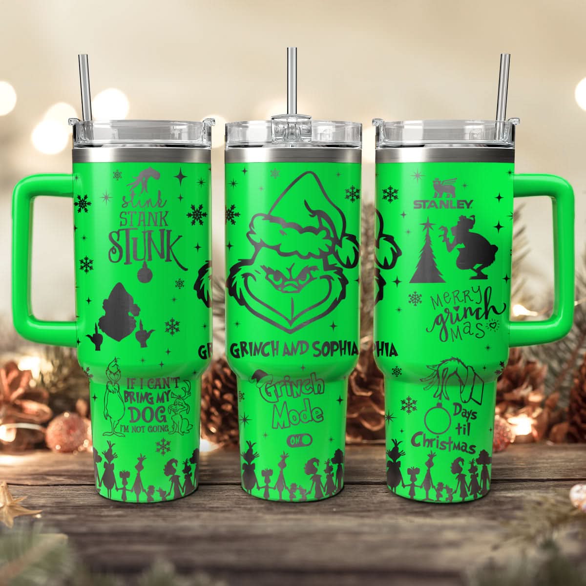 The Grinch Movies Christmas Custom Stanley Cup 40 oz 30 oz Tumbler With HandleTVC2301444