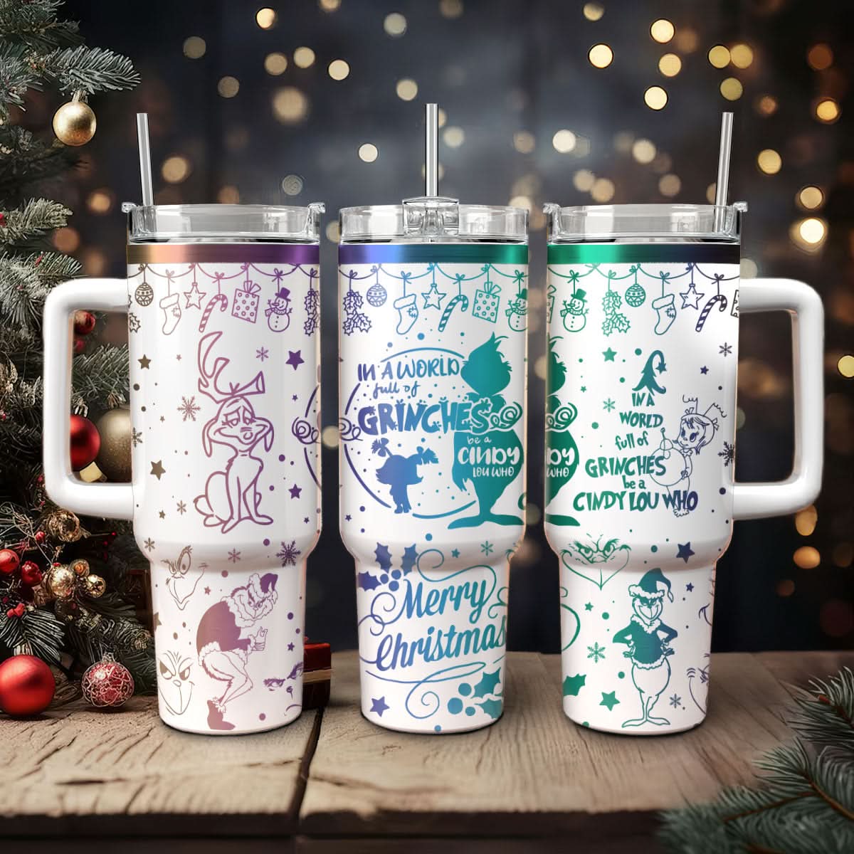 The Grinch Movies Christmas Custom Stanley Cup 40 oz 30 oz Tumbler With HandleTVC2301444