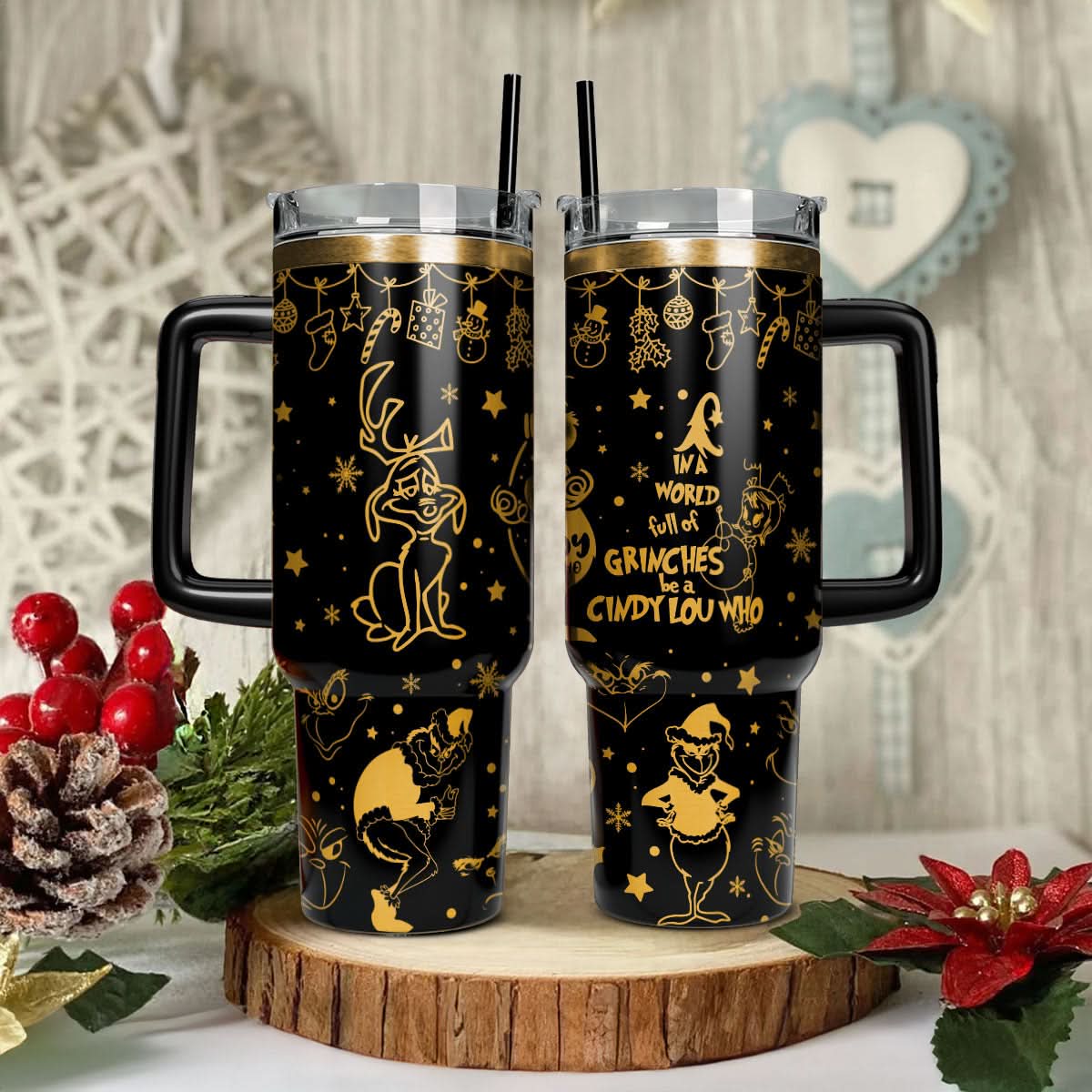 The Grinch Movies Christmas Custom Stanley Cup 40 oz 30 oz Tumbler With HandleTVC2301444