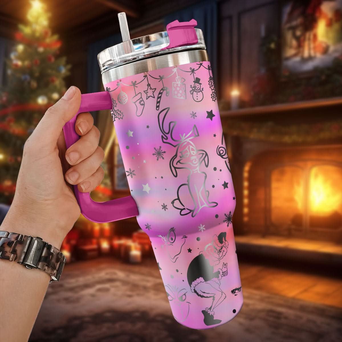 The Grinch Movies Christmas Custom Stanley Cup 40 oz 30 oz Tumbler With HandleTVC2301444