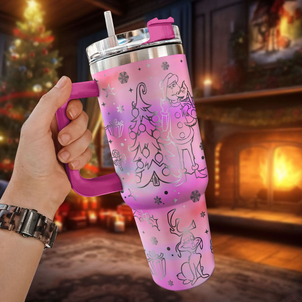 The Grinch Movies Christmas Custom Stanley Cup 40 oz 30 oz Tumbler With HandleTVC2301444