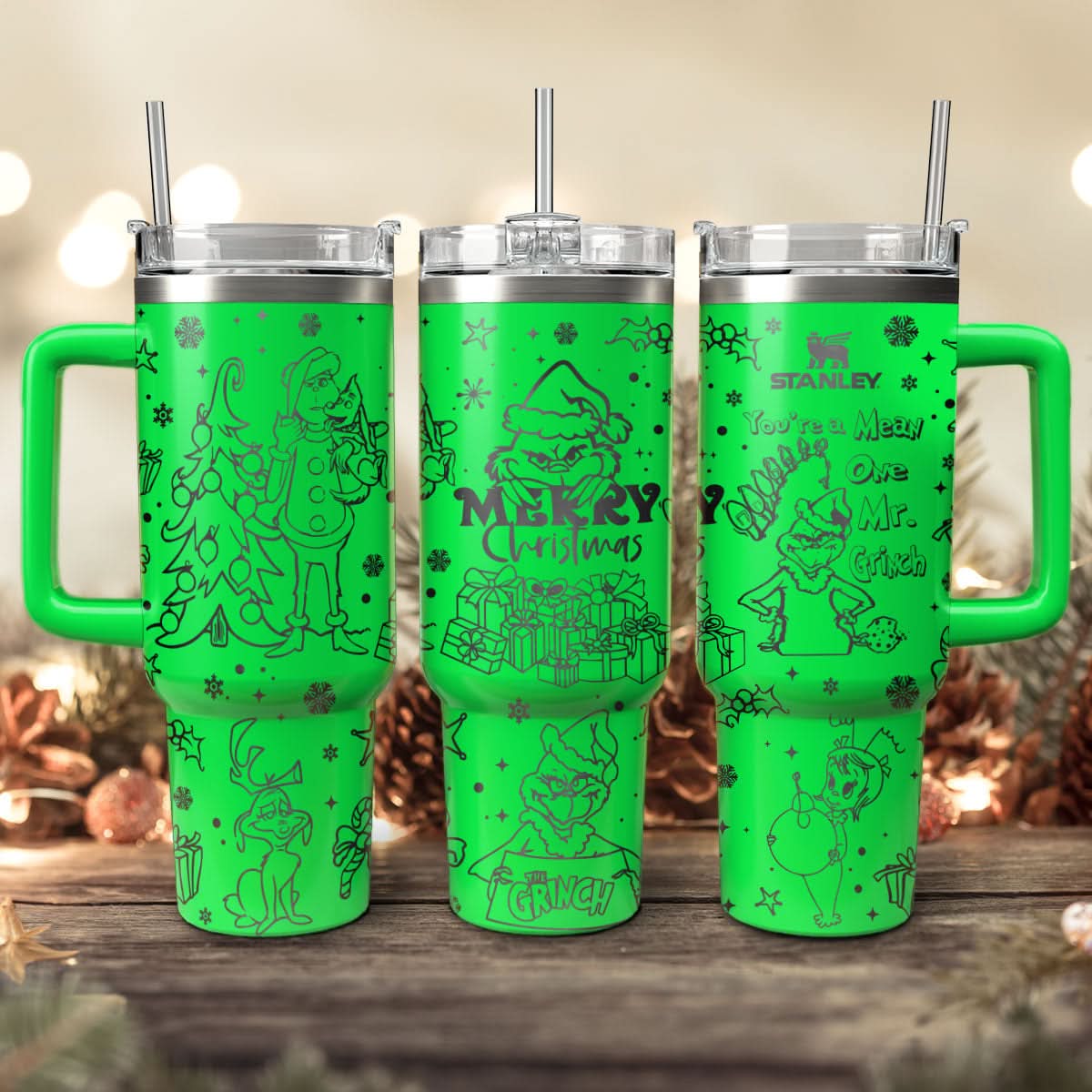 The Grinch Movies Christmas Custom Stanley Cup 40 oz 30 oz Tumbler With HandleTVC2301444