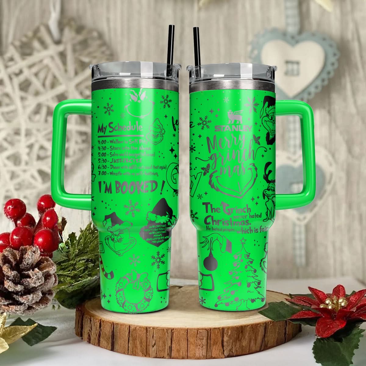 The Grinch Movies Christmas Custom Stanley Cup 40 oz 30 oz Tumbler With HandleTVC2301445