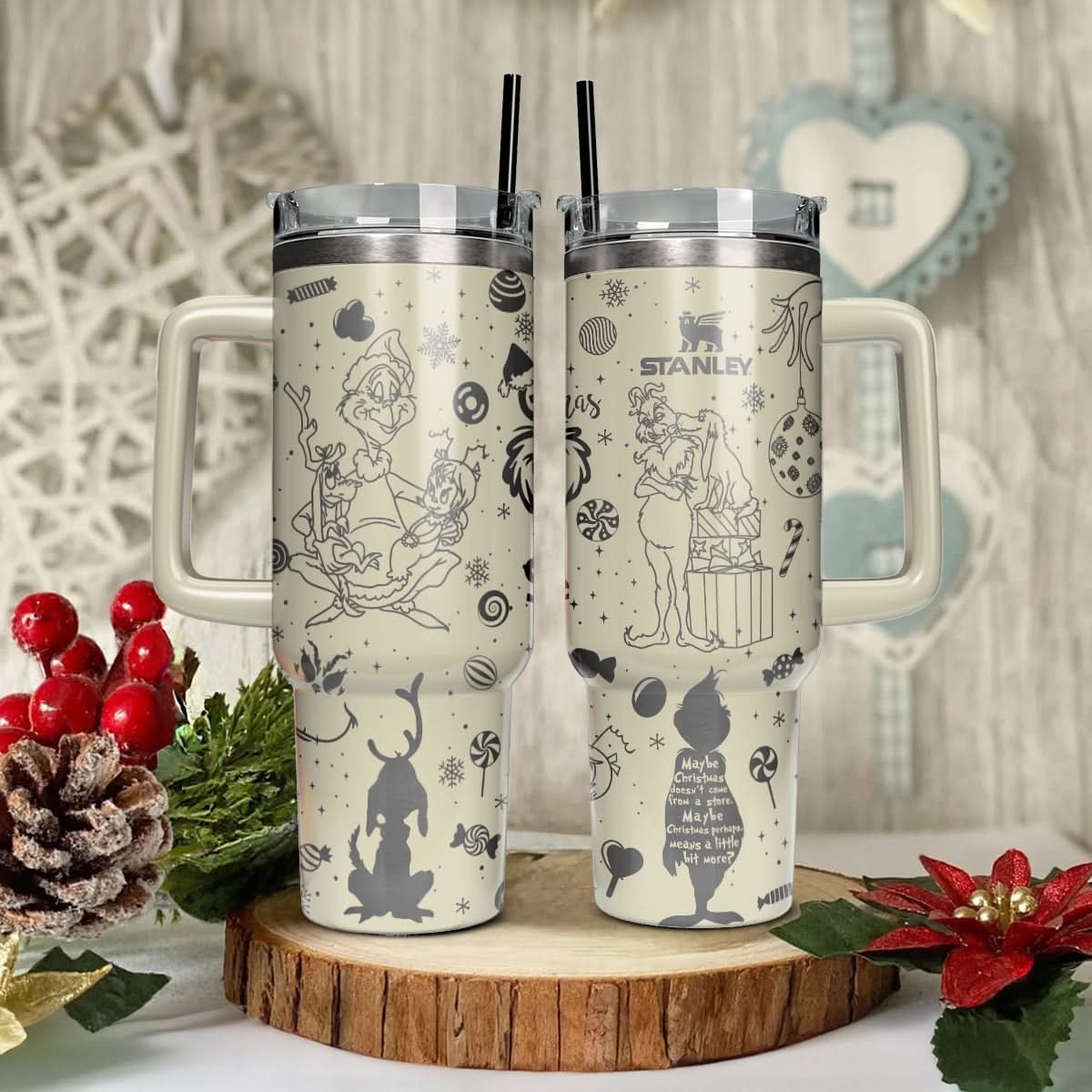 The Grinch Movies Christmas Custom Stanley Cup 40 oz 30 oz Tumbler With HandleTVC2301445