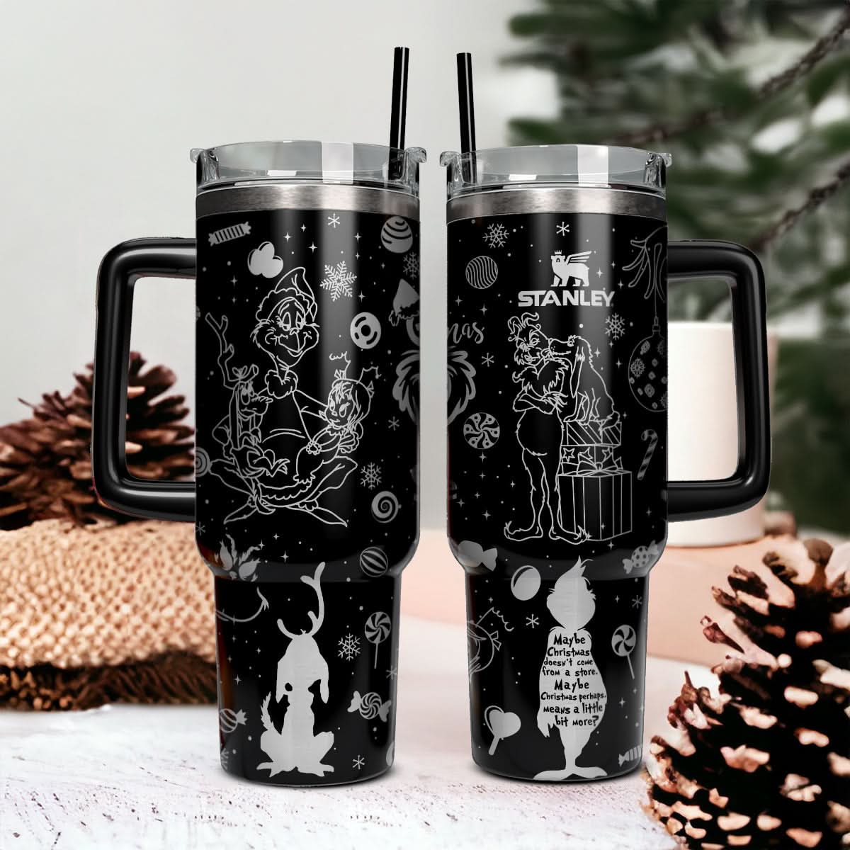 The Grinch Movies Christmas Custom Stanley Cup 40 oz 30 oz Tumbler With HandleTVC2301445