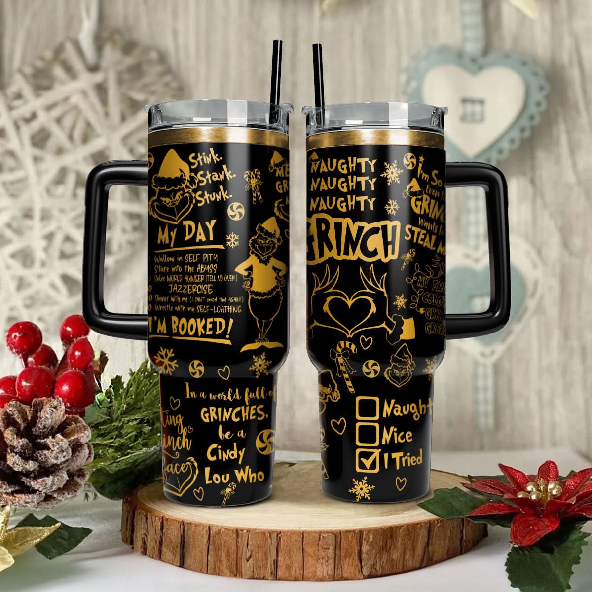 The Grinch Movies Christmas Custom Stanley Cup 40 oz 30 oz Tumbler With HandleTVC2301445