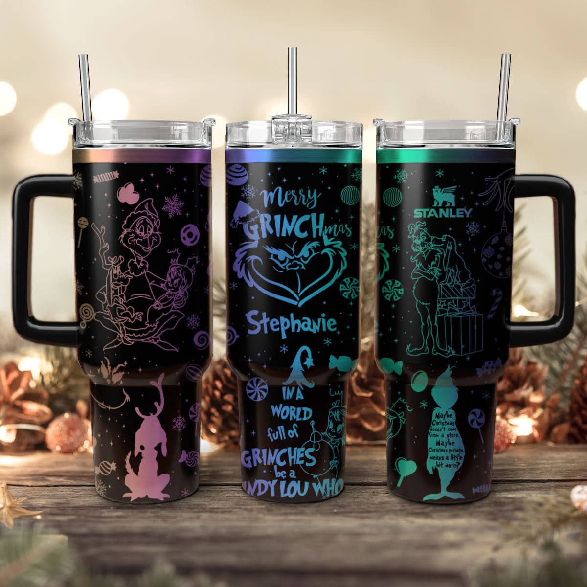 The Grinch Movies Christmas Custom Stanley Cup 40 oz 30 oz Tumbler With HandleTVC2301445