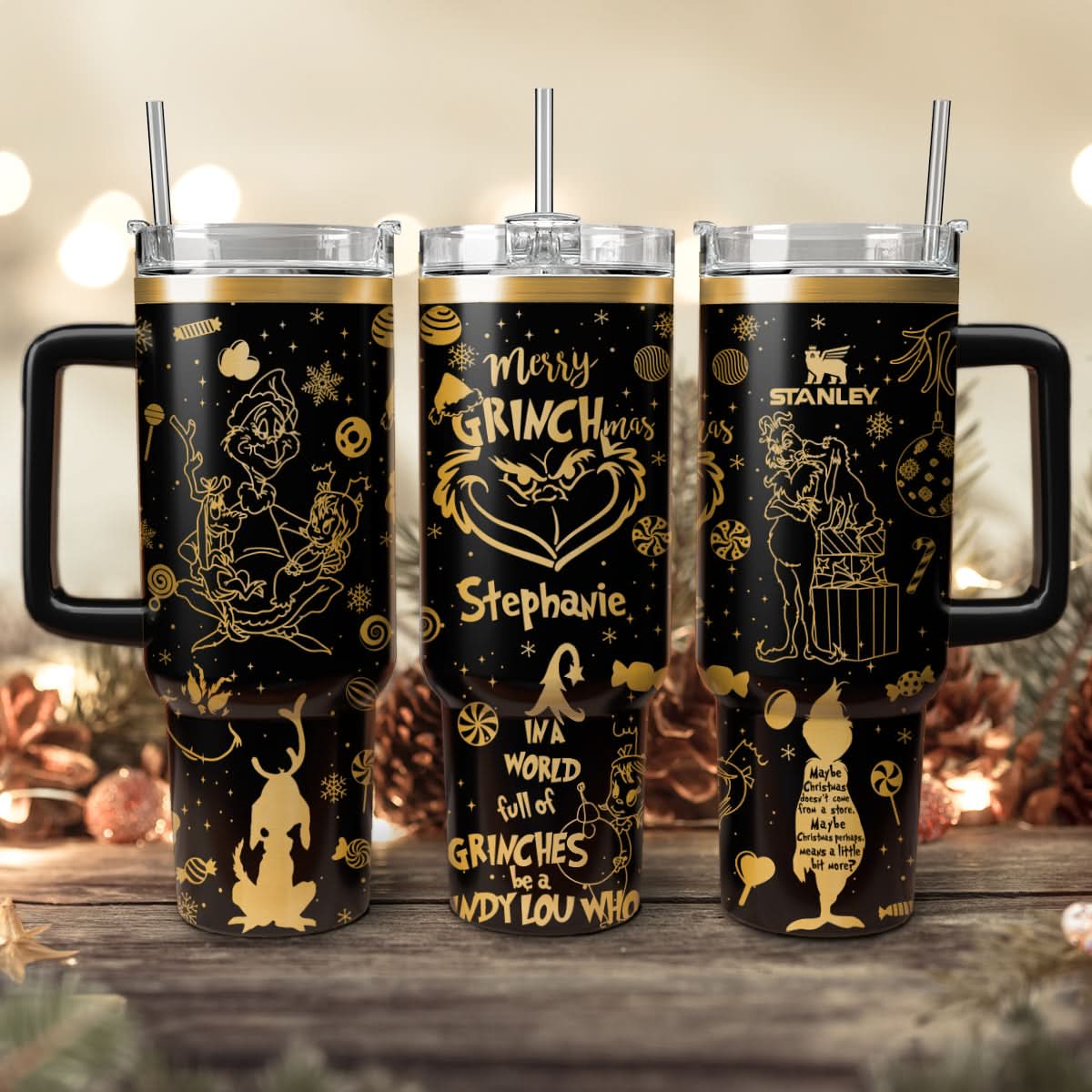 The Grinch Movies Christmas Custom Stanley Cup 40 oz 30 oz Tumbler With HandleTVC2301445