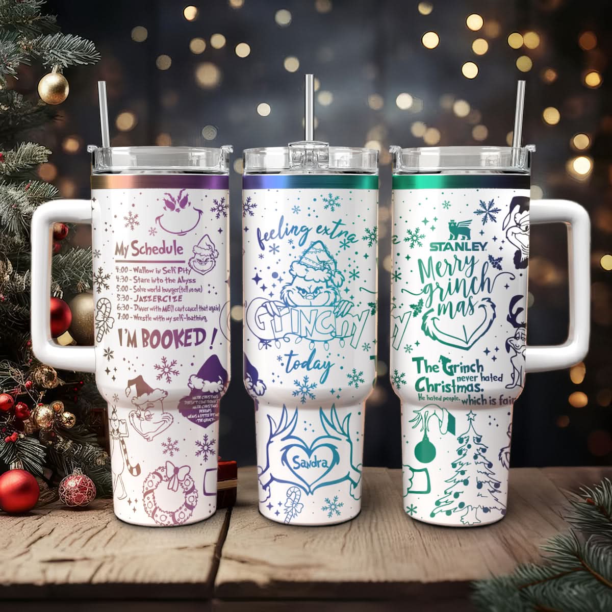 The Grinch Movies Christmas Custom Stanley Cup 40 oz 30 oz Tumbler With HandleTVC2301445