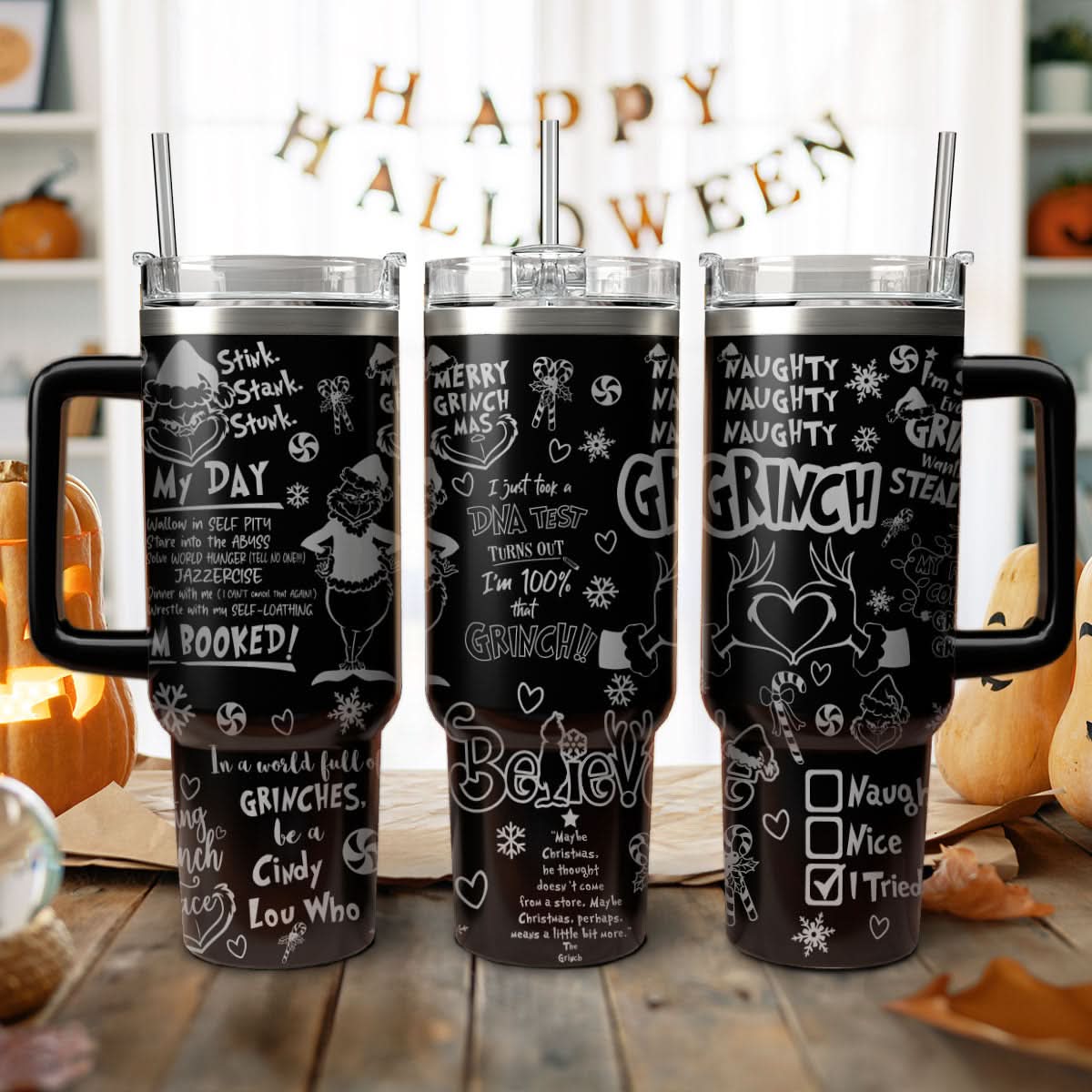 The Grinch Movies Christmas Custom Stanley Cup 40 oz 30 oz Tumbler With HandleTVC2301445