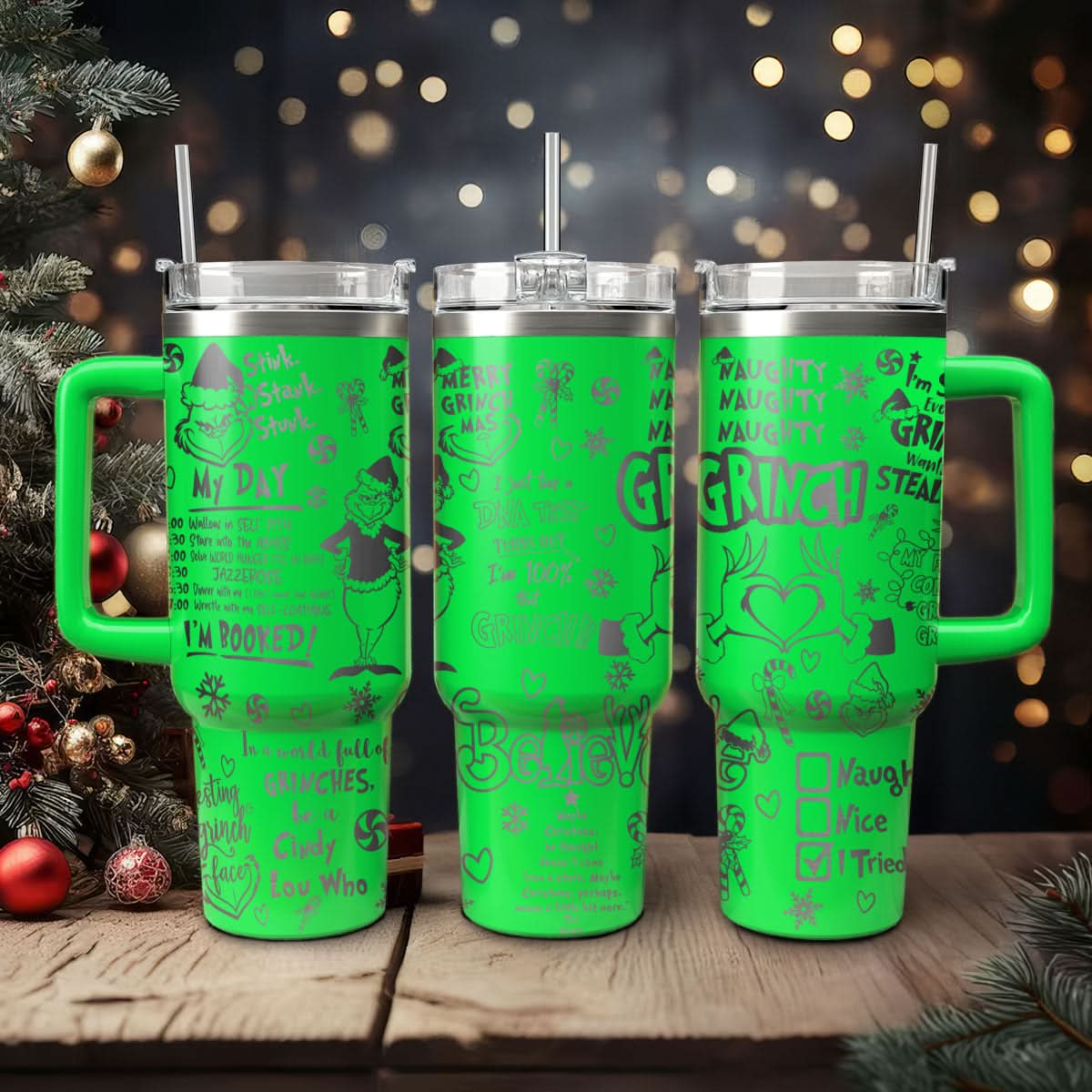 The Grinch Movies Christmas Custom Stanley Cup 40 oz 30 oz Tumbler With HandleTVC2301445
