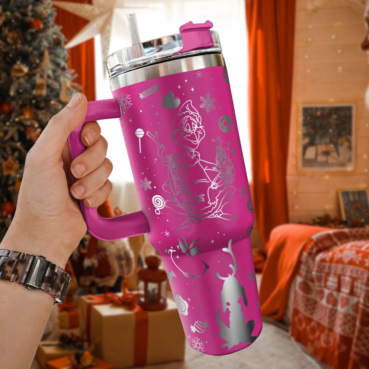 The Grinch Movies Christmas Custom Stanley Cup 40 oz 30 oz Tumbler With HandleTVC2301445