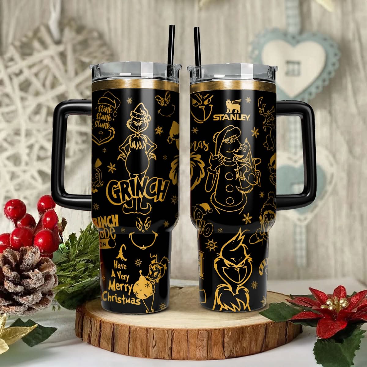 The Grinch Movies Christmas Custom Stanley Cup 40 oz 30 oz Tumbler With HandleTVC2301445