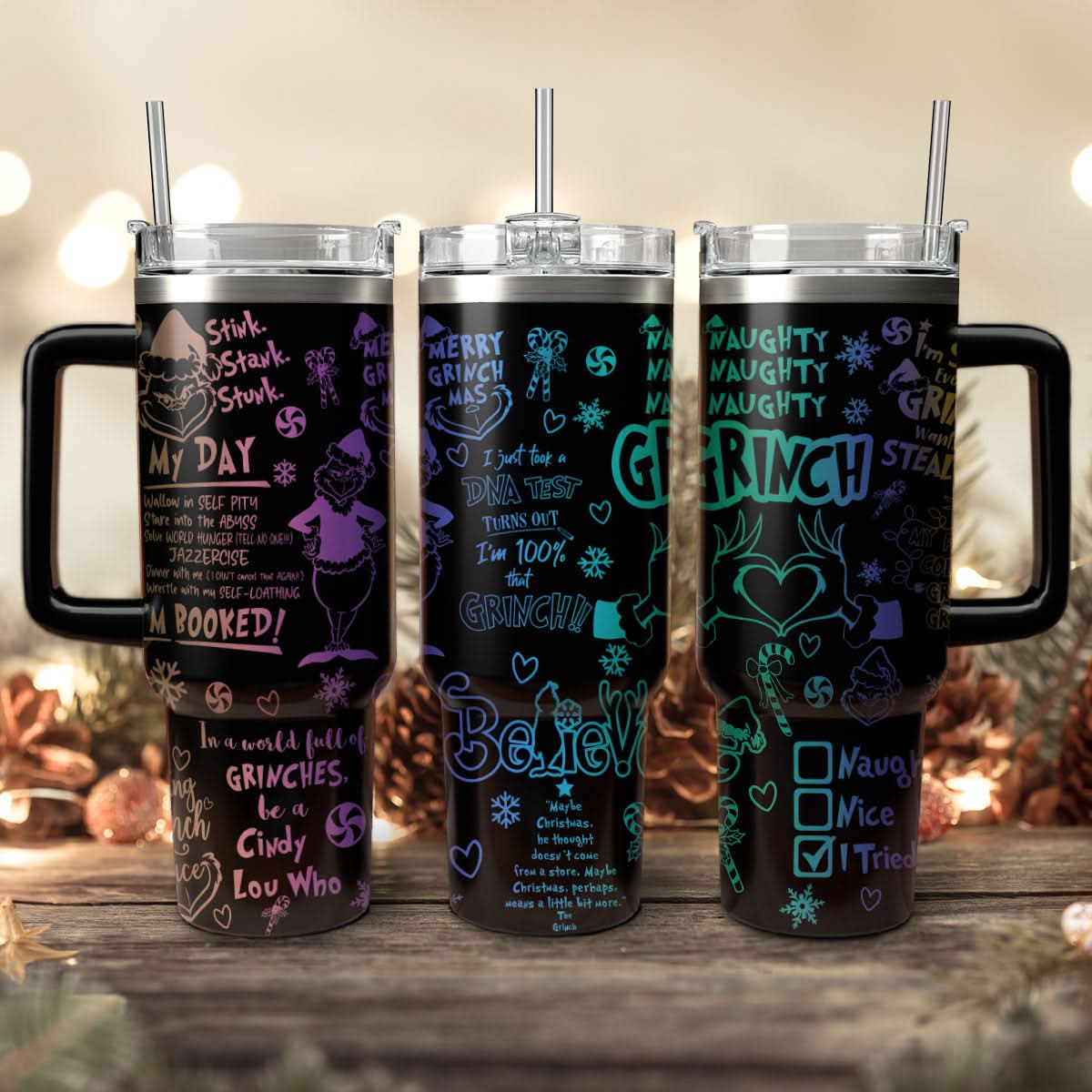 The Grinch Movies Christmas Custom Stanley Cup 40 oz 30 oz Tumbler With HandleTVC2301445