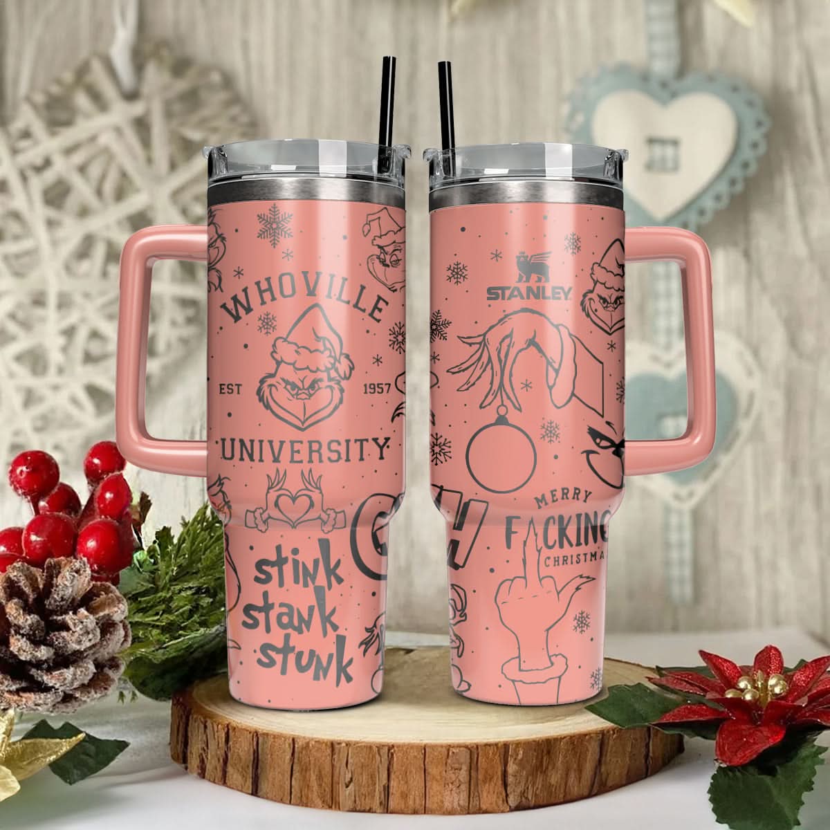 The Grinch Movies Christmas Custom Stanley Cup 40 oz 30 oz Tumbler With HandleTVC2301446