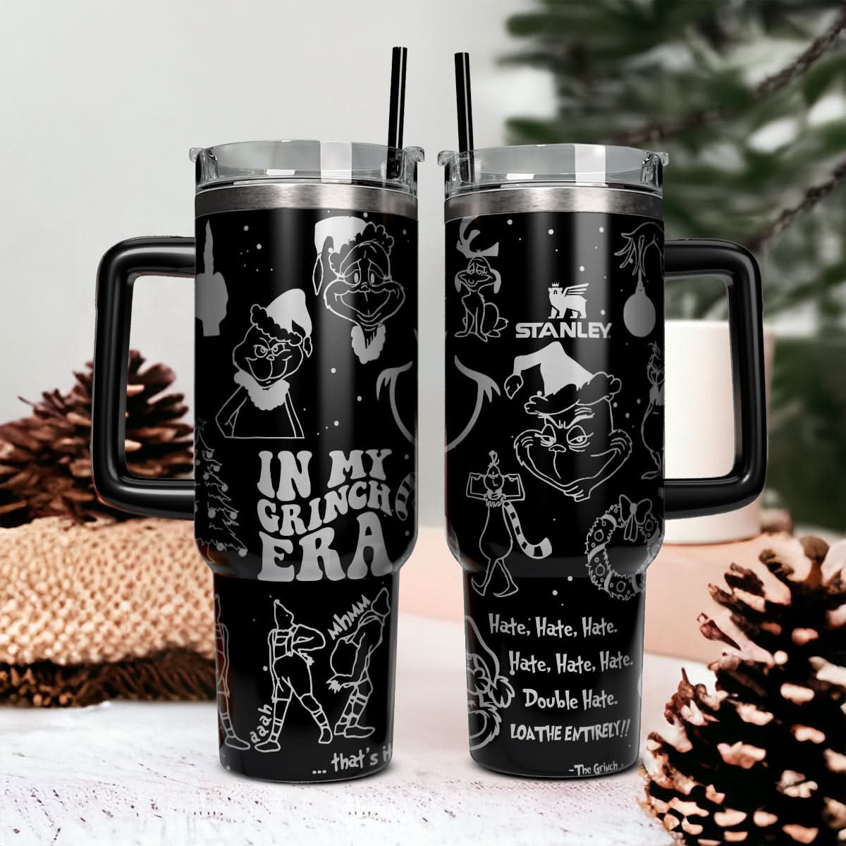 The Grinch Movies Christmas Custom Stanley Cup 40 oz 30 oz Tumbler With HandleTVC2301446