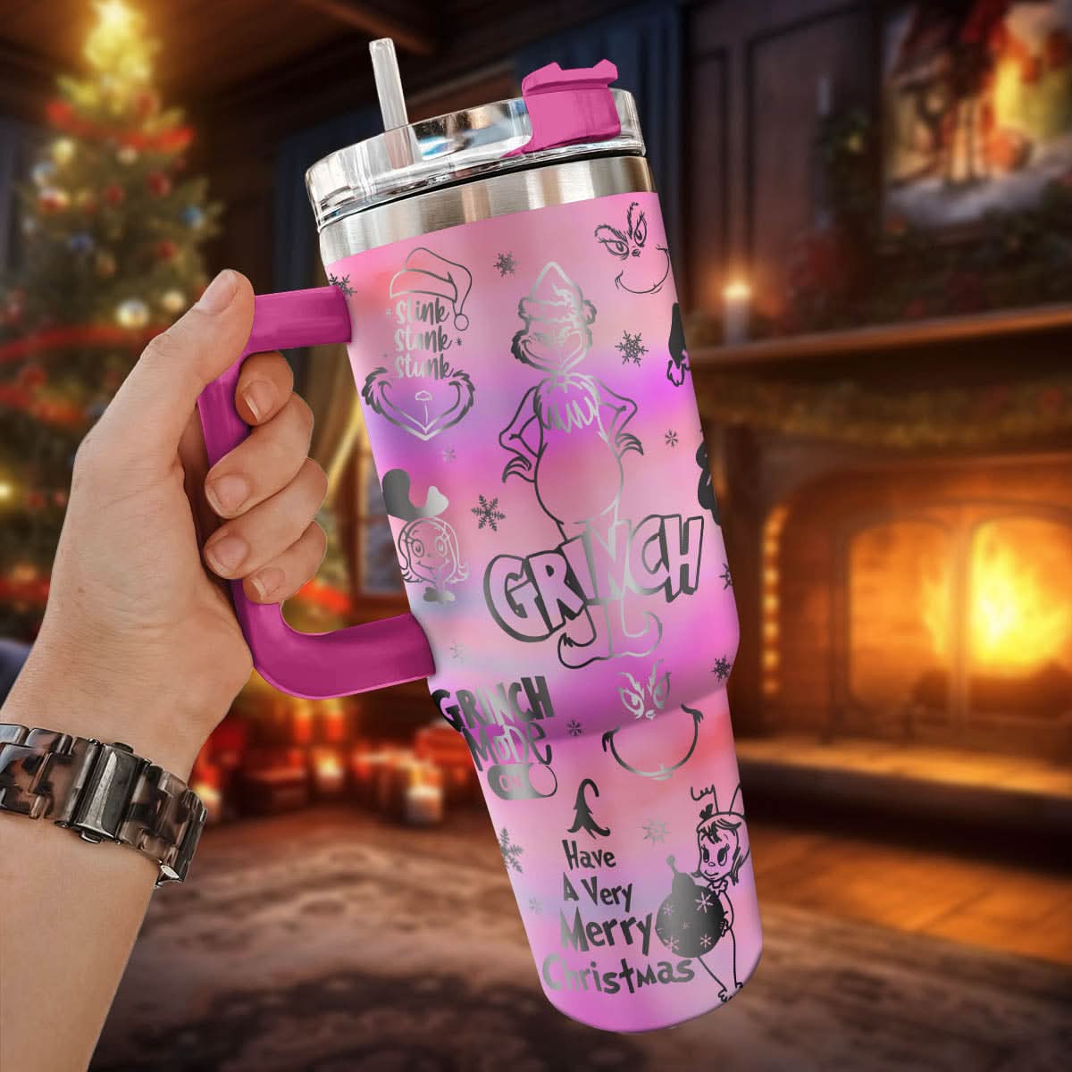 The Grinch Movies Christmas Custom Stanley Cup 40 oz 30 oz Tumbler With HandleTVC2301446