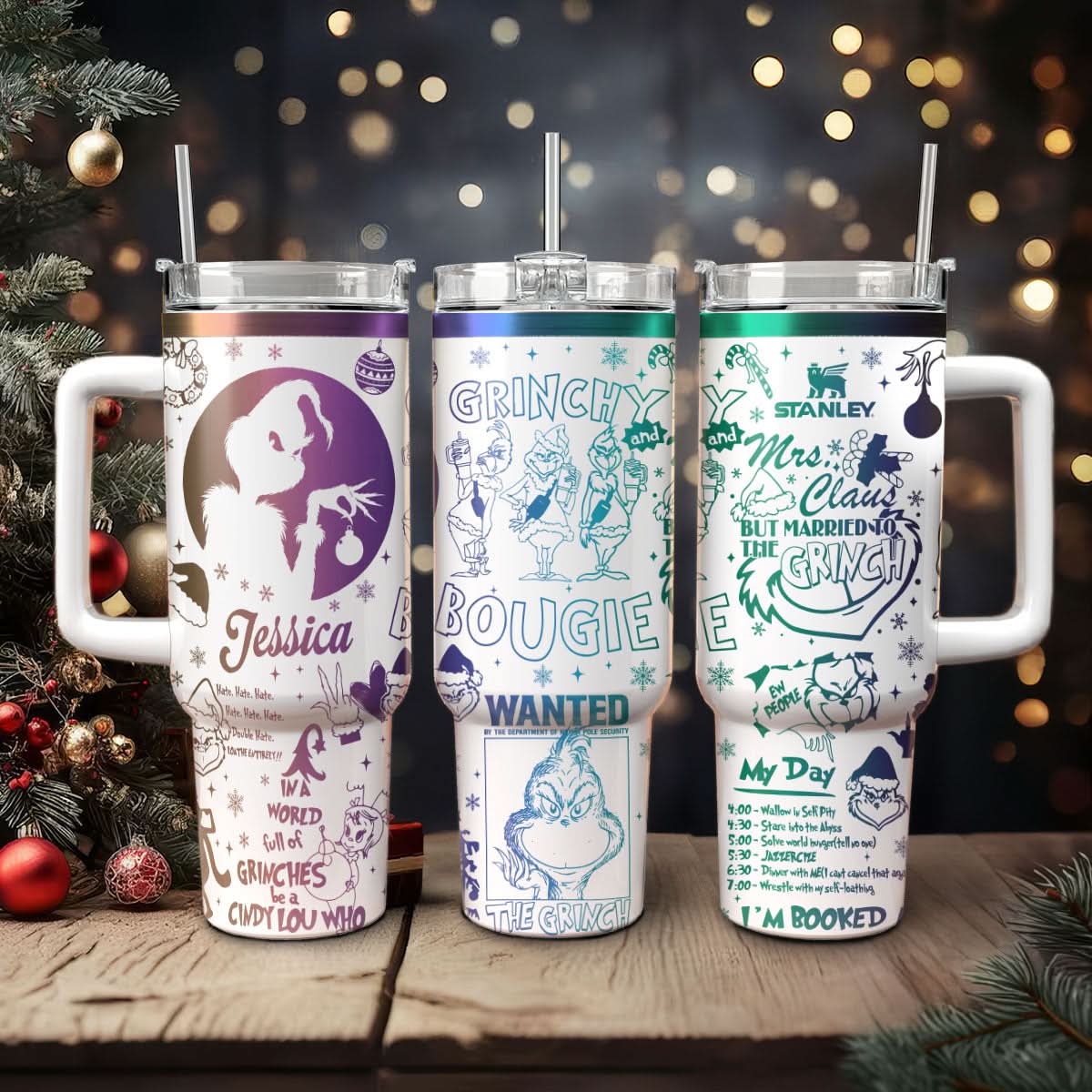 The Grinch Movies Christmas Custom Stanley Cup 40 oz 30 oz Tumbler With HandleTVC2301446