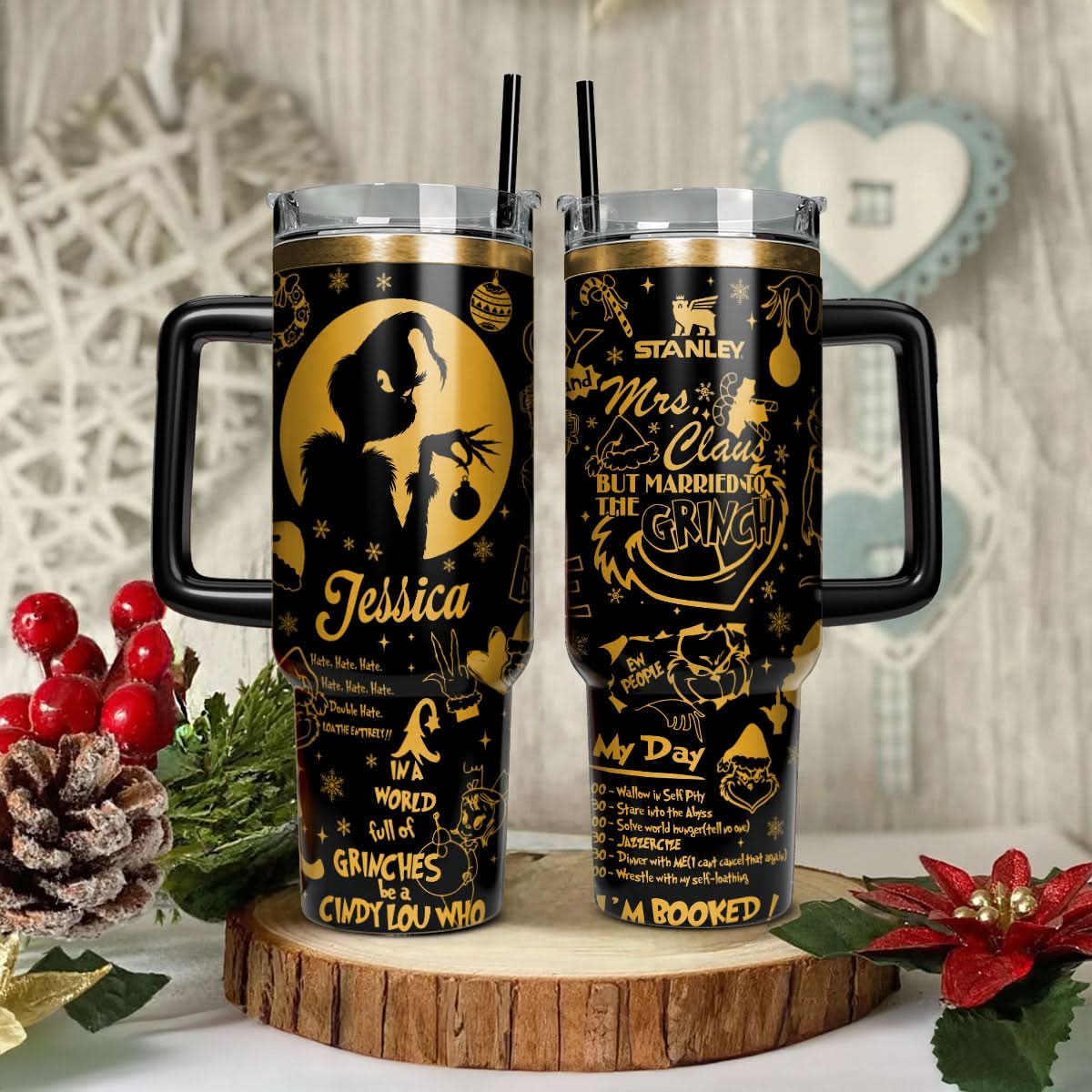 The Grinch Movies Christmas Custom Stanley Cup 40 oz 30 oz Tumbler With HandleTVC2301446