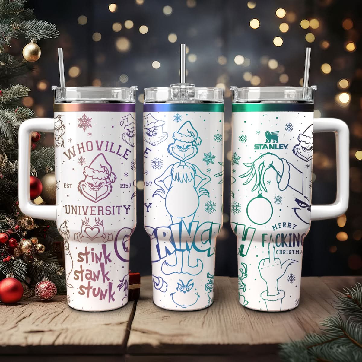 The Grinch Movies Christmas Custom Stanley Cup 40 oz 30 oz Tumbler With HandleTVC2301446