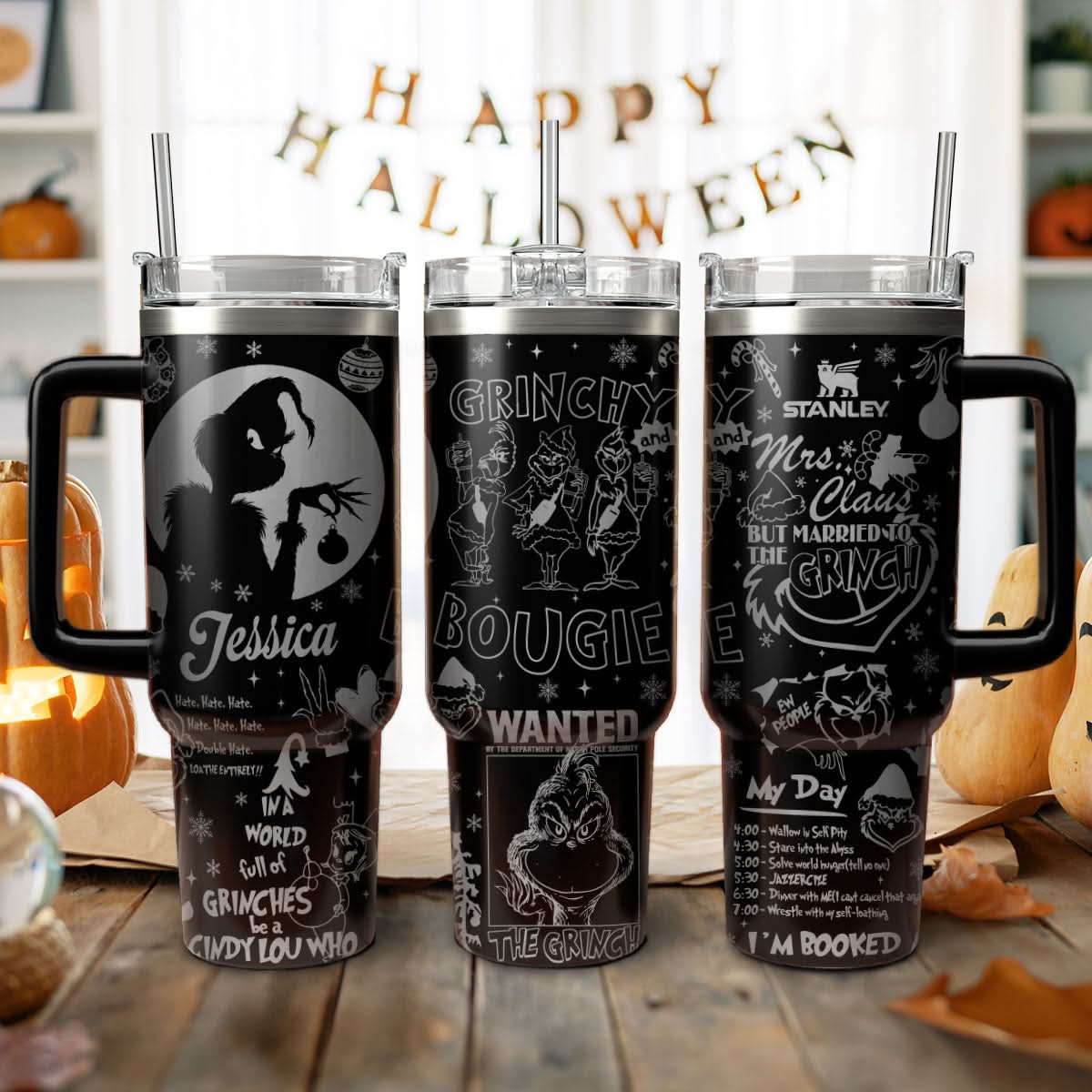 The Grinch Movies Christmas Custom Stanley Cup 40 oz 30 oz Tumbler With HandleTVC2301446