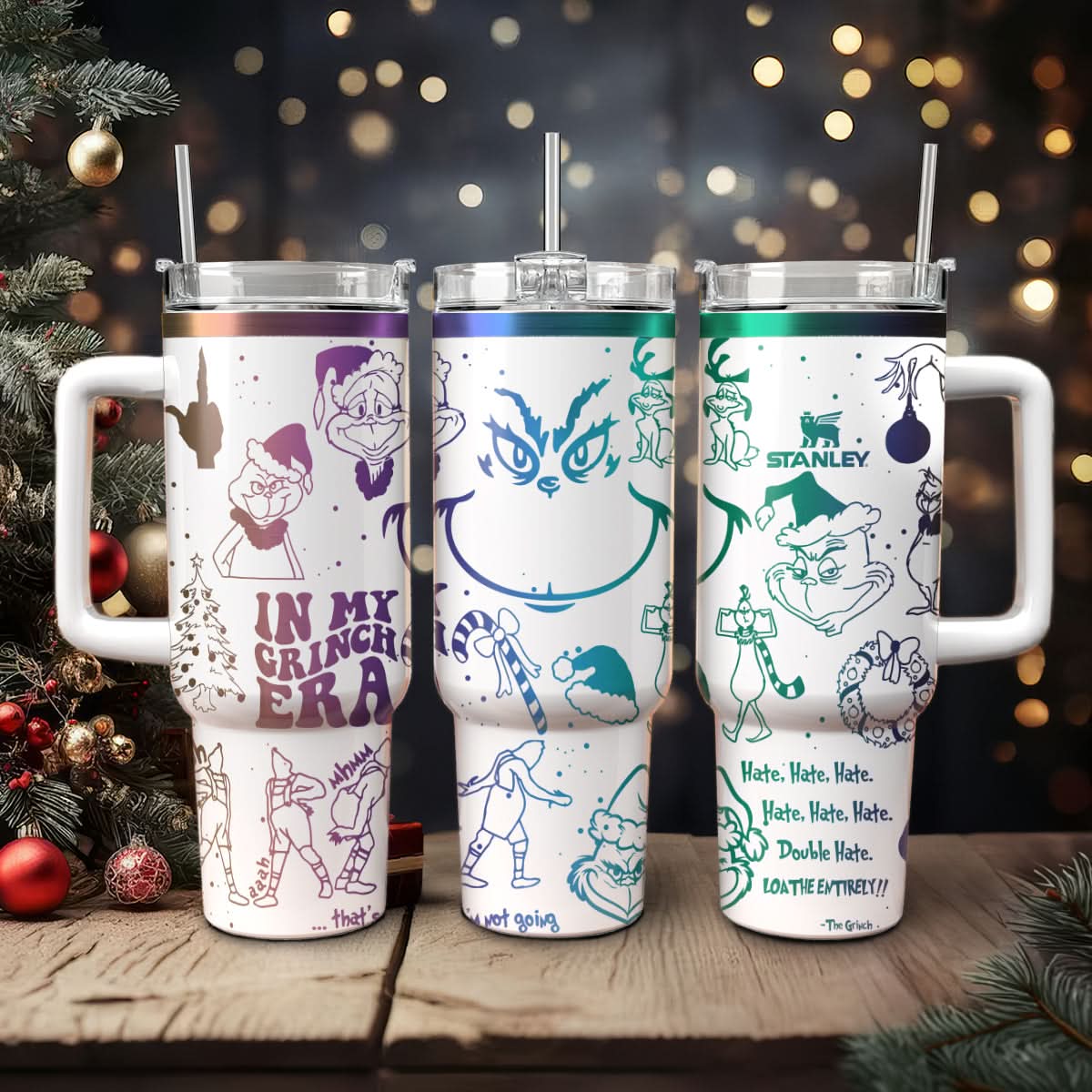The Grinch Movies Christmas Custom Stanley Cup 40 oz 30 oz Tumbler With HandleTVC2301446