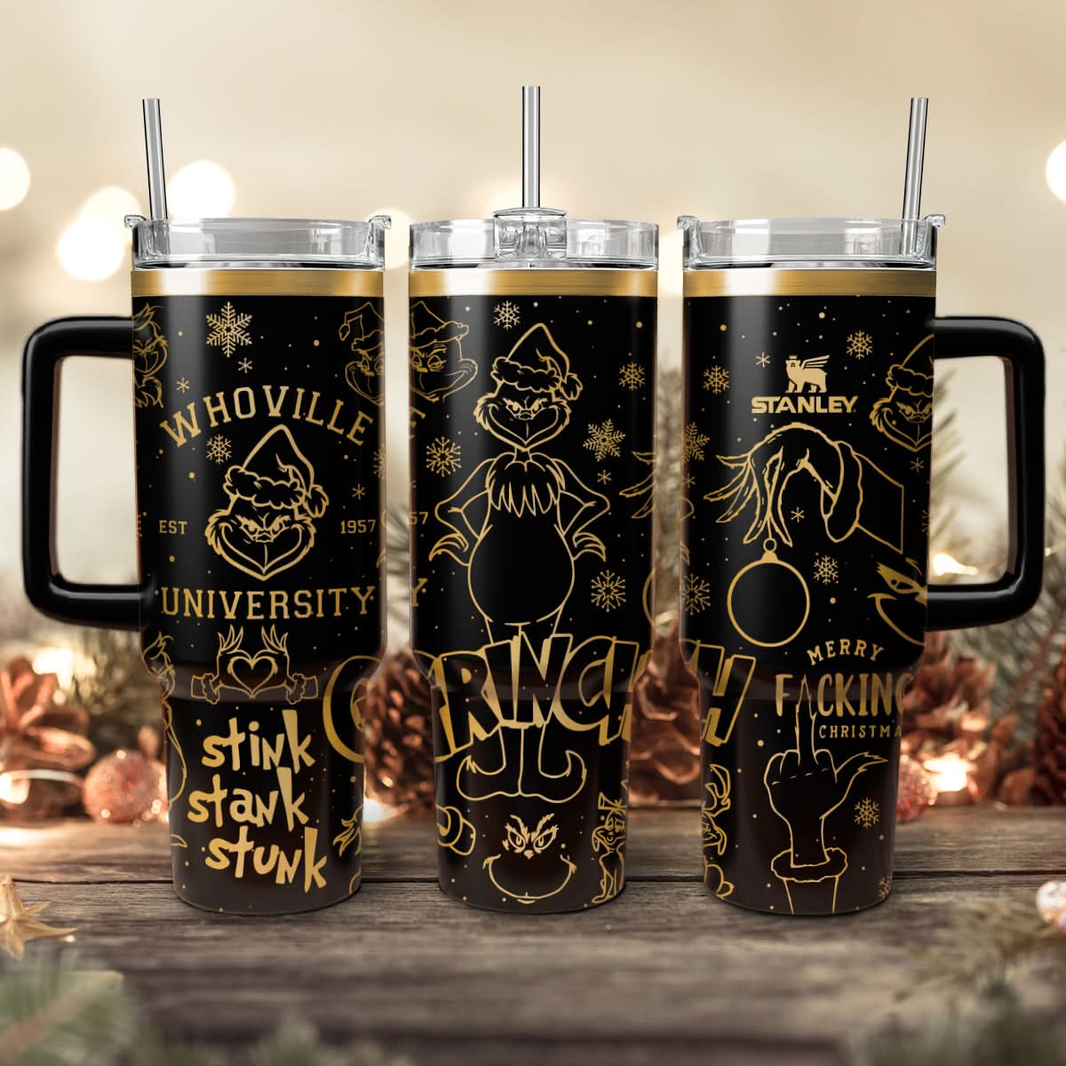 The Grinch Movies Christmas Custom Stanley Cup 40 oz 30 oz Tumbler With HandleTVC2301446