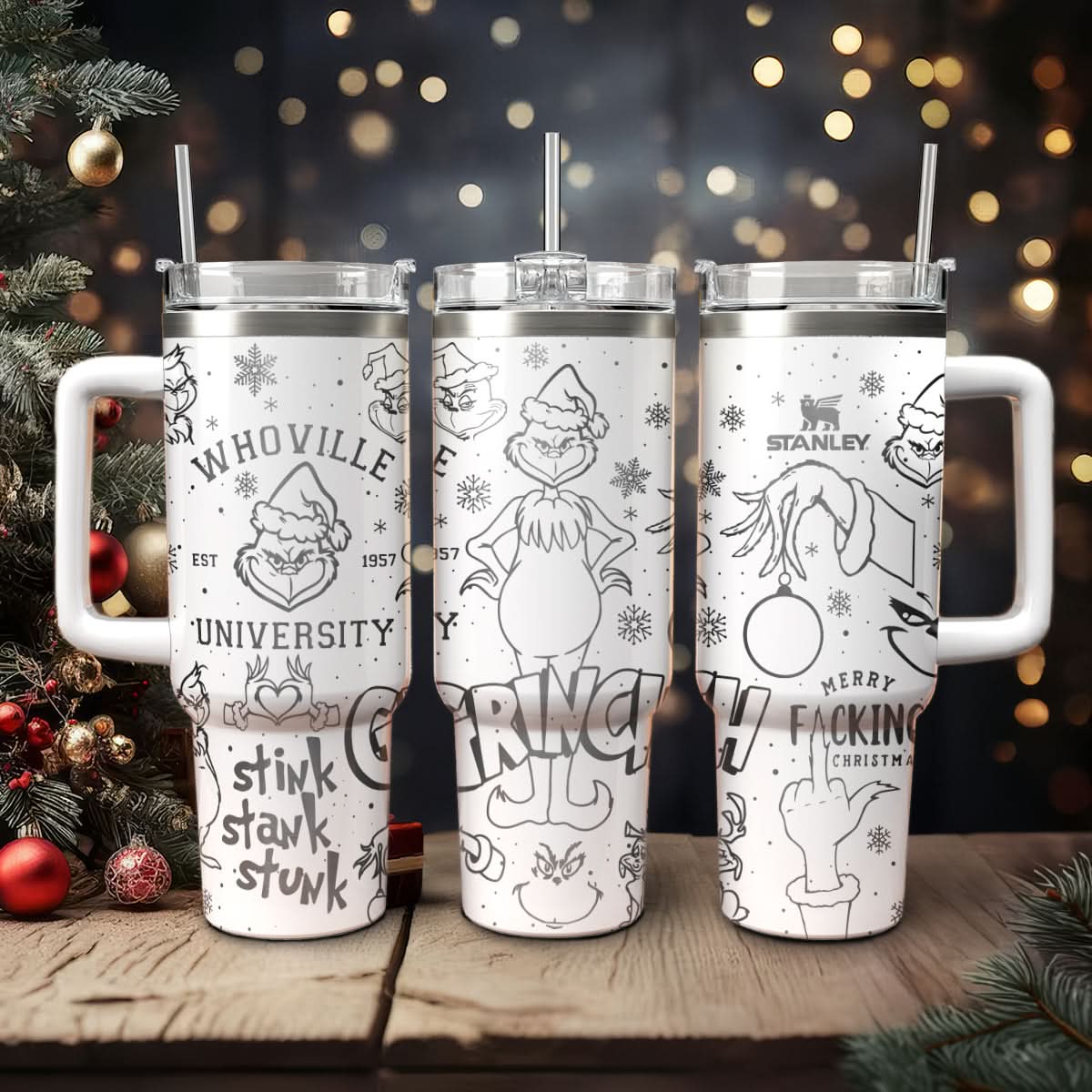 The Grinch Movies Christmas Custom Stanley Cup 40 oz 30 oz Tumbler With HandleTVC2301446