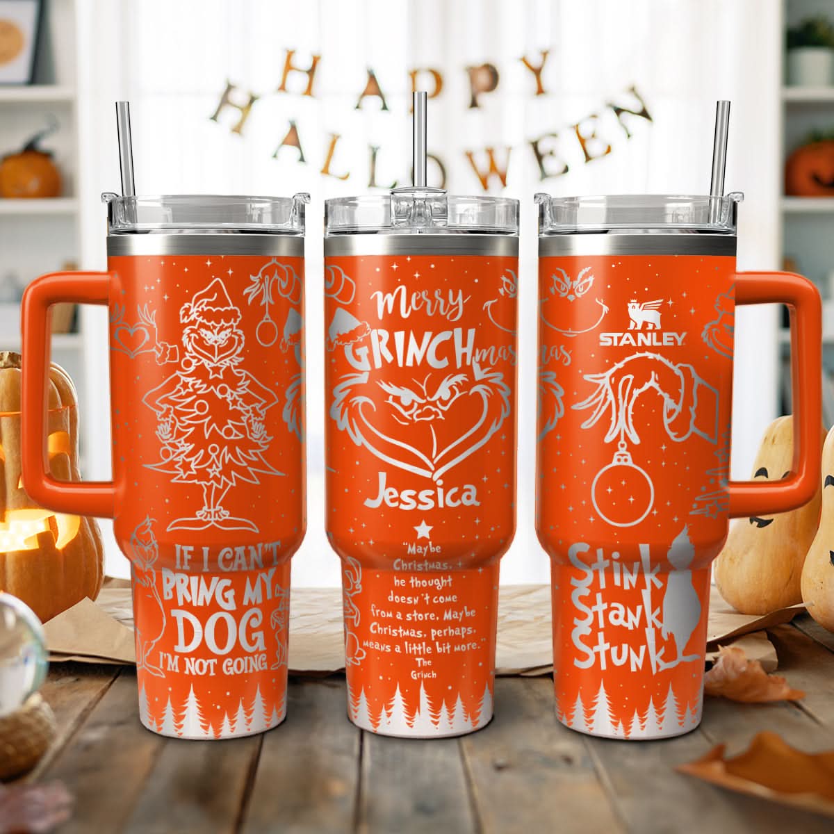 The Grinch Movies Christmas Custom Stanley Cup 40 oz 30 oz Tumbler With HandleTVC2301447