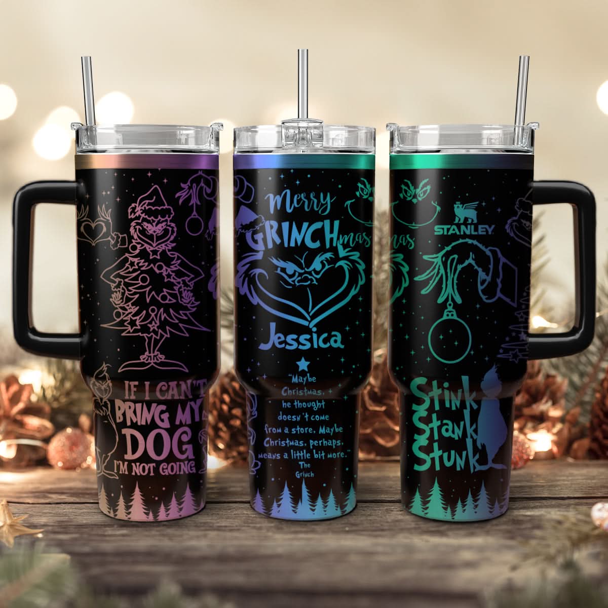 The Grinch Movies Christmas Custom Stanley Cup 40 oz 30 oz Tumbler With HandleTVC2301447