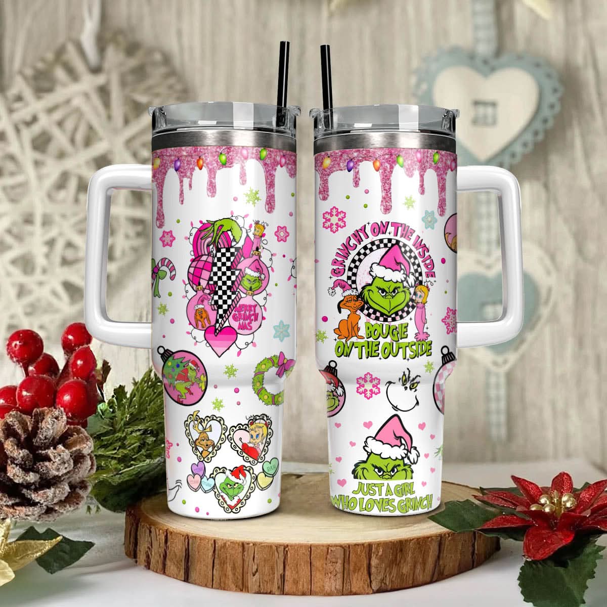 The Grinch Movies Christmas Custom Stanley Cup 40 oz 30 oz Tumbler With HandleTVC2301447 - Image 2